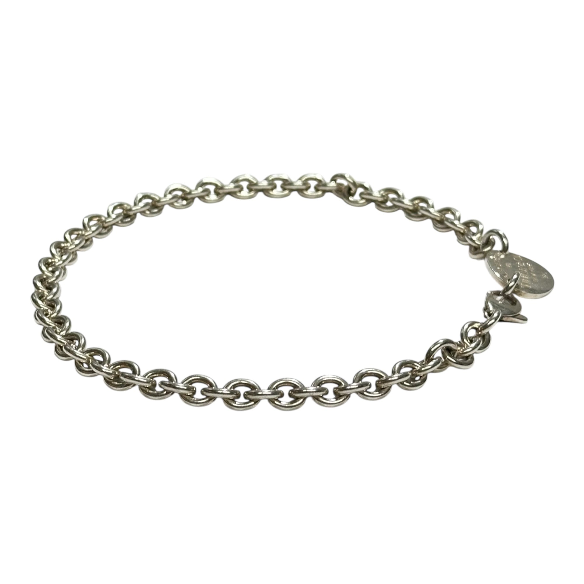 TIFFANY & CO.(ティファニー) Round Return to Chain Necklace ラウンド リターントゥ チェーン ネックレス シルバー シルバー ブレスレットとして併用可能