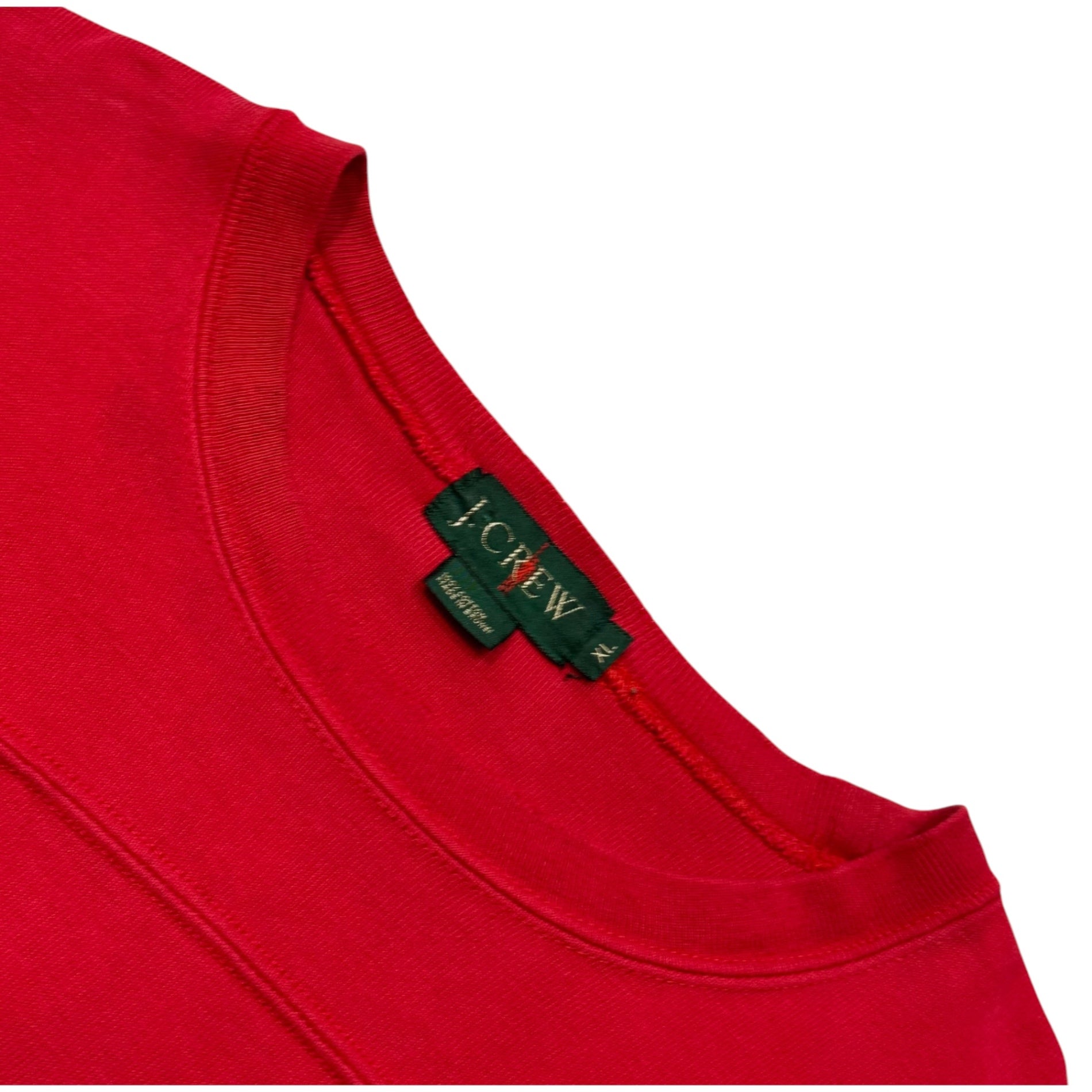 J.CREW(ジェイクルー) 1990's Football-Style L/S T-Shirt 90年代 フットボール 長袖 Tシャツ XL レッド ヴィンテージ