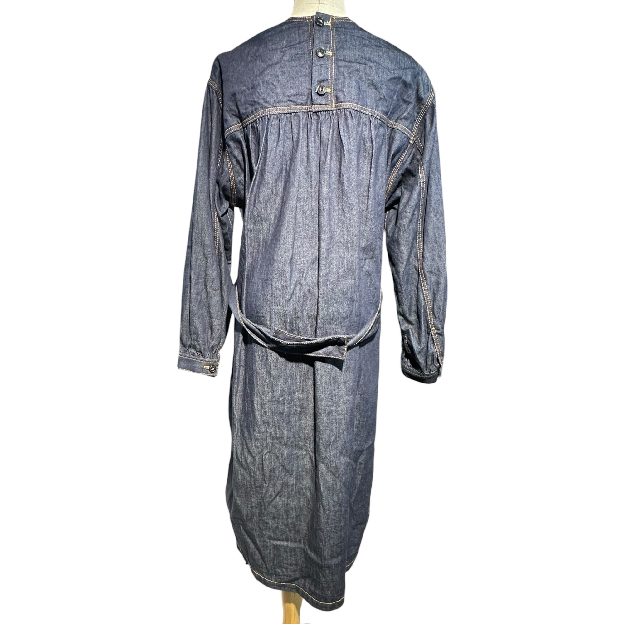 tricot COMME des GARCONS(トリココムデギャルソン) 13SS Denim Waist Belt Dress デニム ウエストベルト ワンピース TK-O004 M インディゴ AD2012