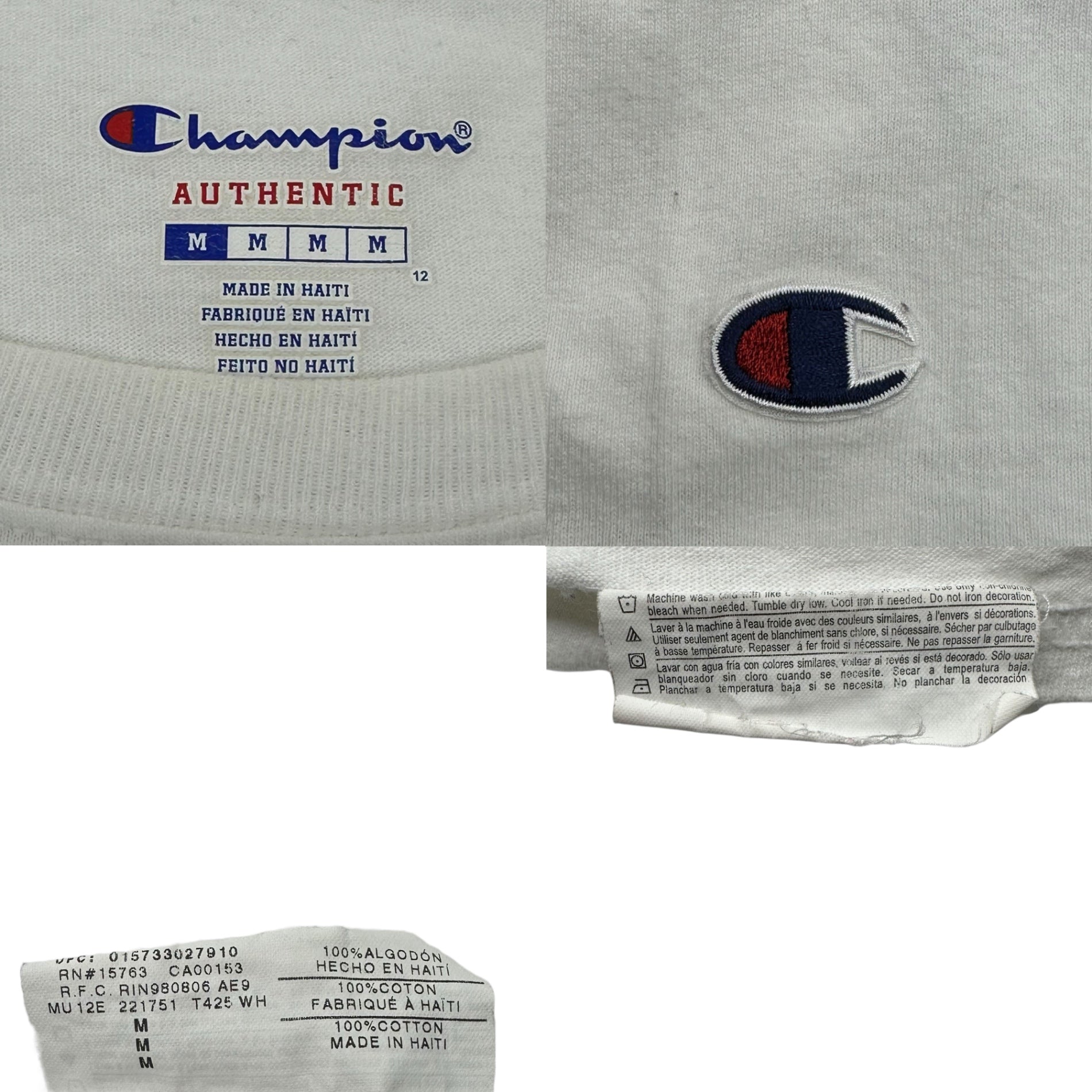 Champion(チャンピオン) Pyrex Vision Religion White Tee パイレックス ビジョン レリジョン Tシャツ M ホワイト 最初期