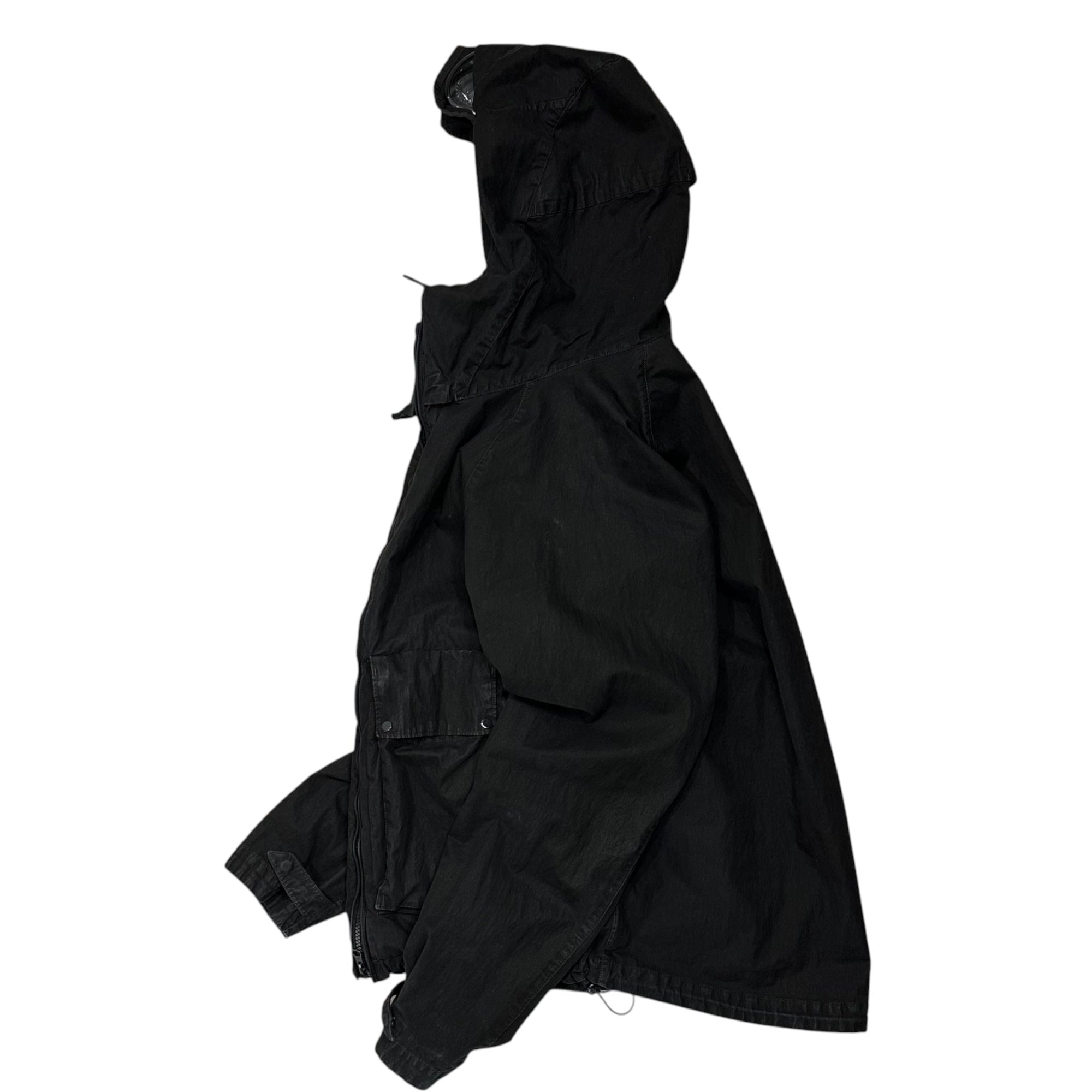 C.P.COMPANY(シーピーカンパニー) 2022SS 50 FILI GUM GOGGLE JACKET ガーメントダイ ゴーグル ジャケット 12CMOW209A 48 ブラック