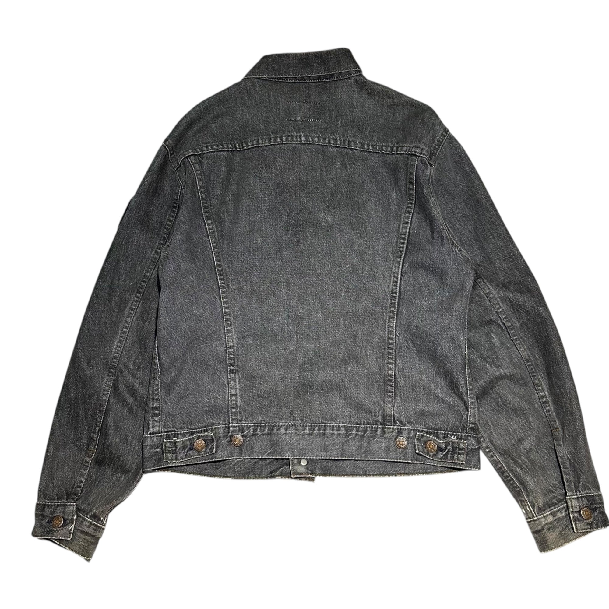 Levi's(リーバイス) 80's 70506 USA made Black Tracker Denim Jacket先染め ブラック トラッカー デニム ジャケット ワッペン 70506-0259 42R ブラック USA製 80年代 ヴィンテージ ボタン裏755