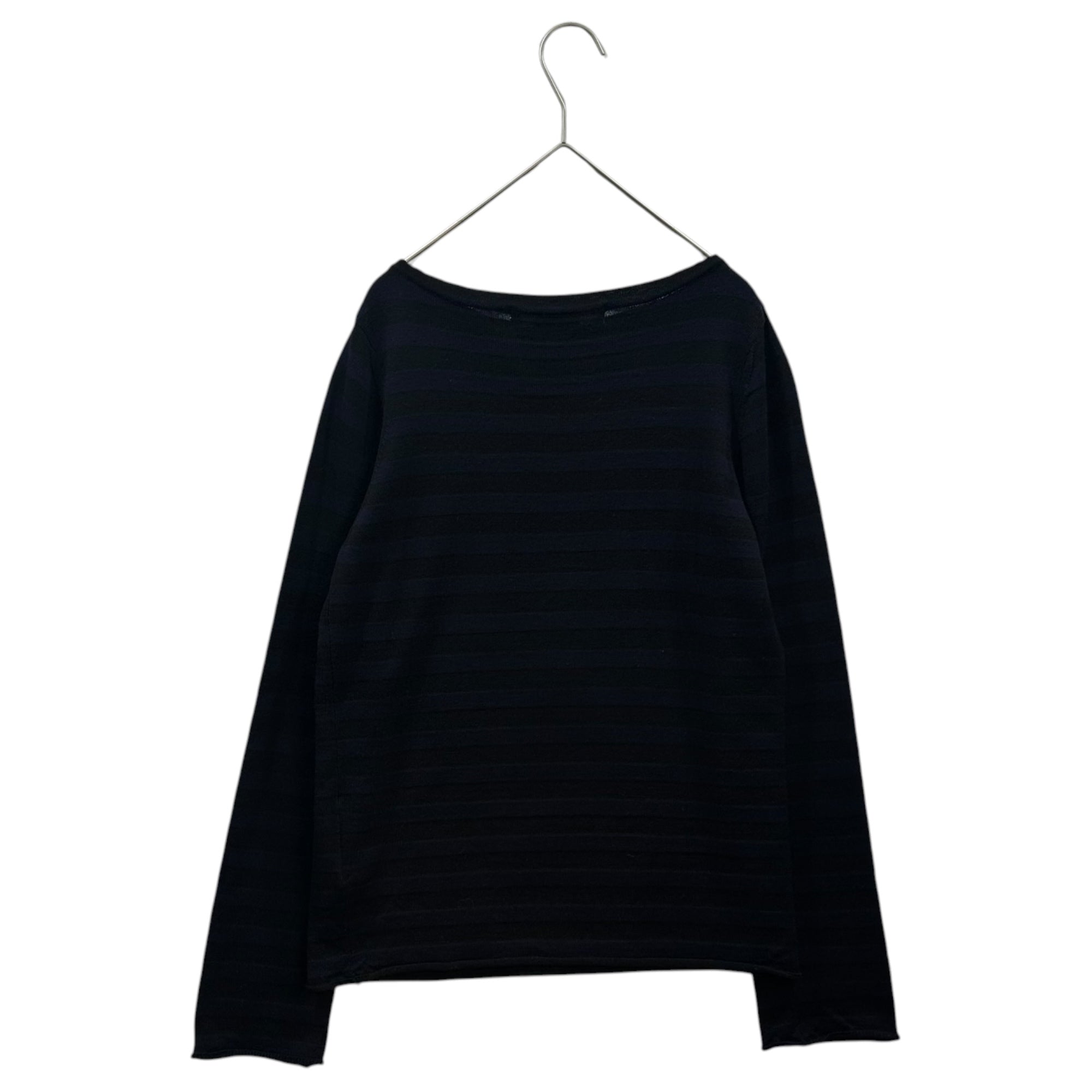 COMME des GARCONS COMME des GARCONS(コムデギャルソンコムデギャルソン) 11AW Striped Wool Sweater ボーダー ウール ニット XS パープル×ブラック AD2011