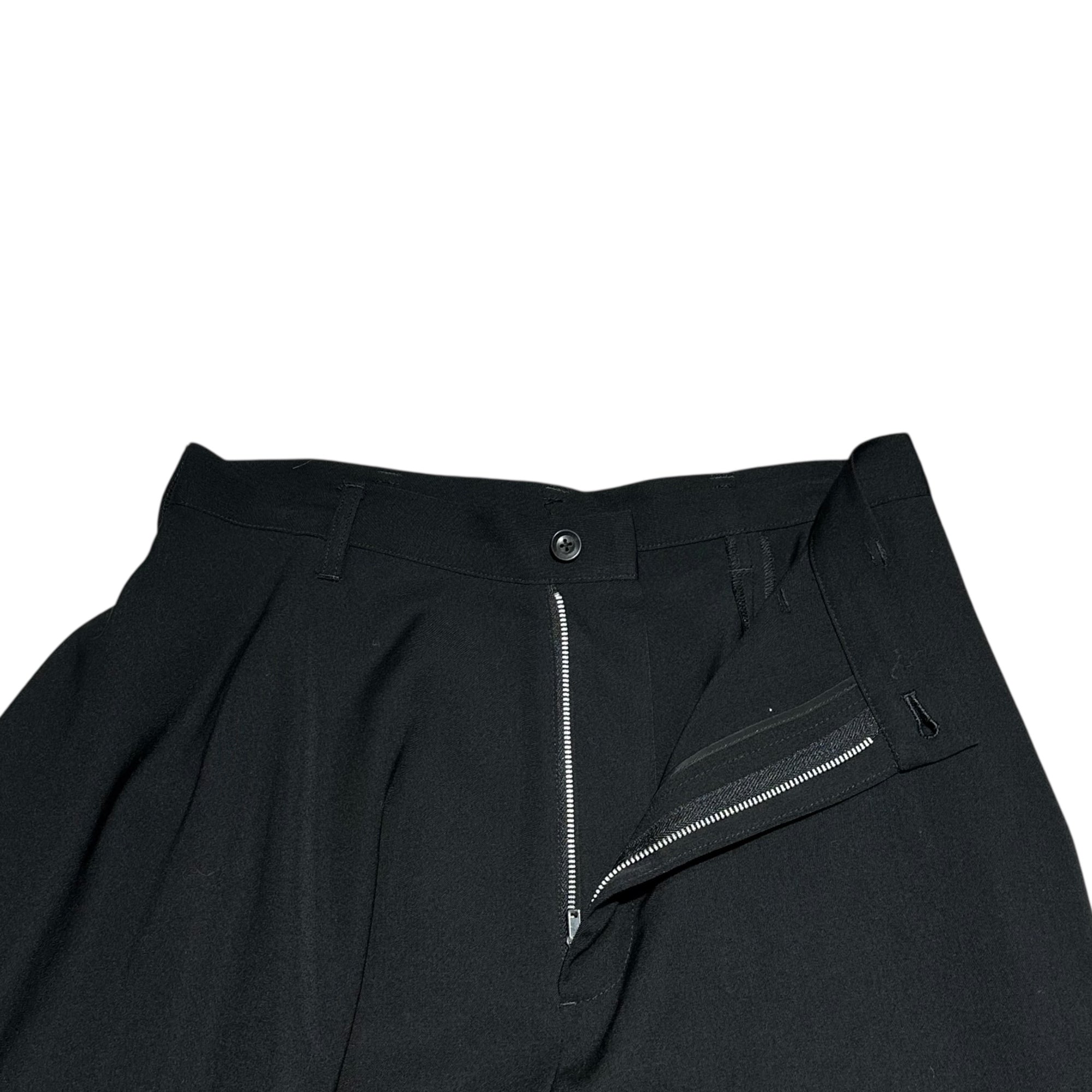 B YOHJI YAMAMOTO(ビー ヨウジヤマモト) Zip Design Asymmetrical Shorts ジップデザイン アシンメトリー ハーフパンツ NV-P58-100 2(M程度) ブラック
