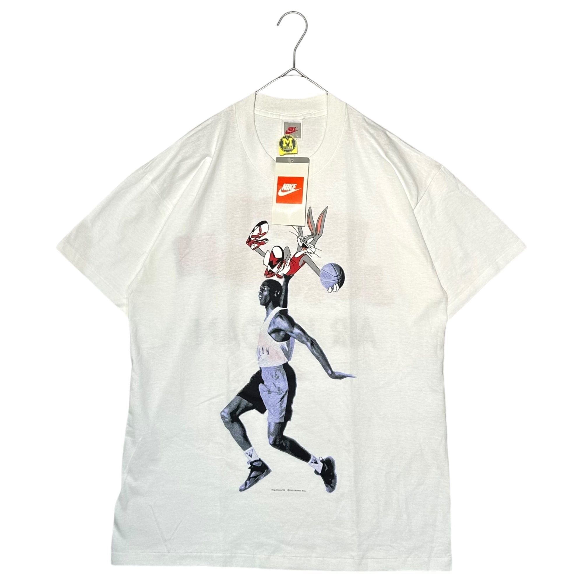 NIKE(ナイキ) 90's HARE JORDAN and AIR JORDAN ジョーダン バックスバニー プリント  Tシャツ 660334-100 L ホワイト 90年代 ヴィンテージ デッドストック