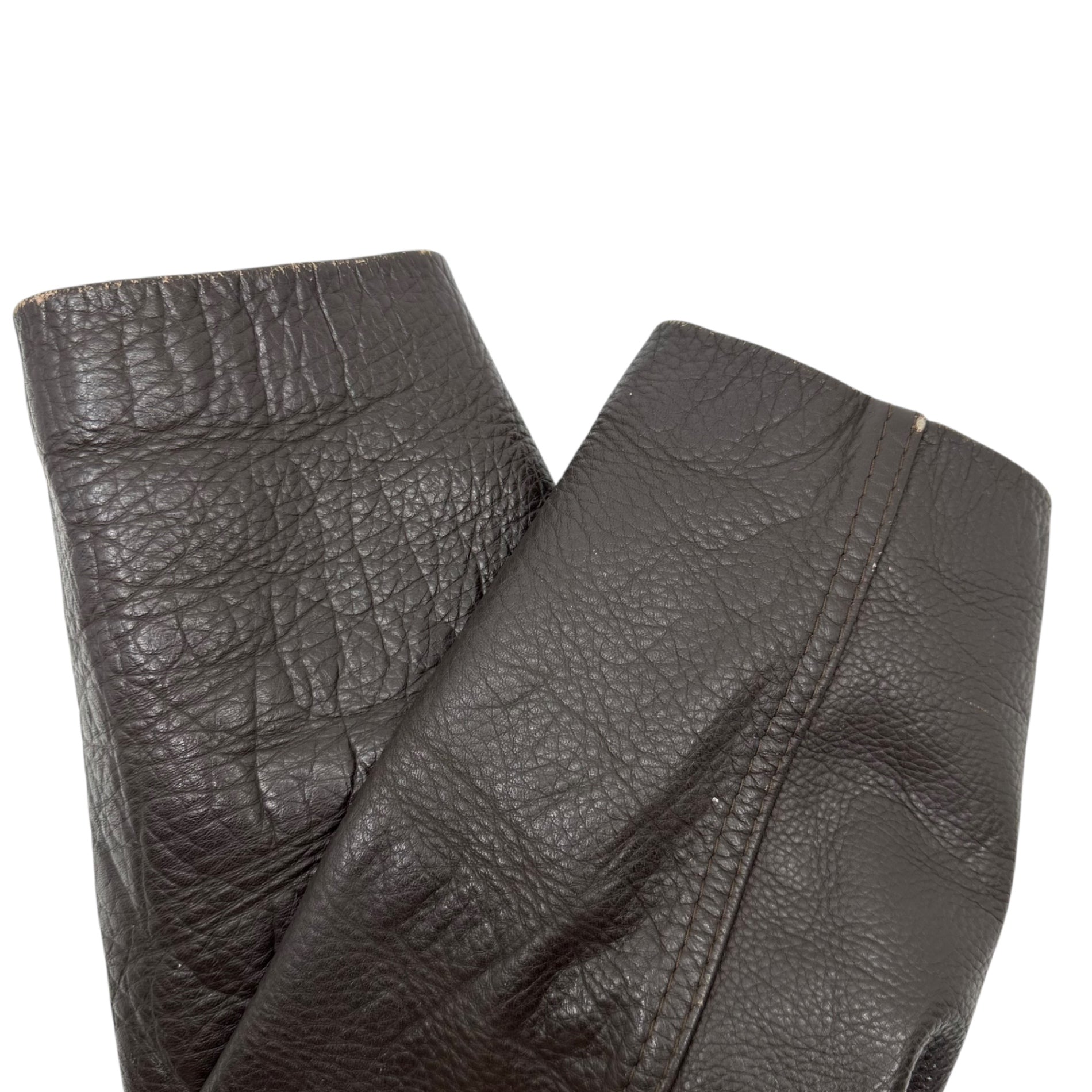 BIGI(ビギ) 80's Leather Rider Jacket レザー ライダース ジャケット 46(S程度) ダークブラウン ヴィンテージ 80年代 古着 初期