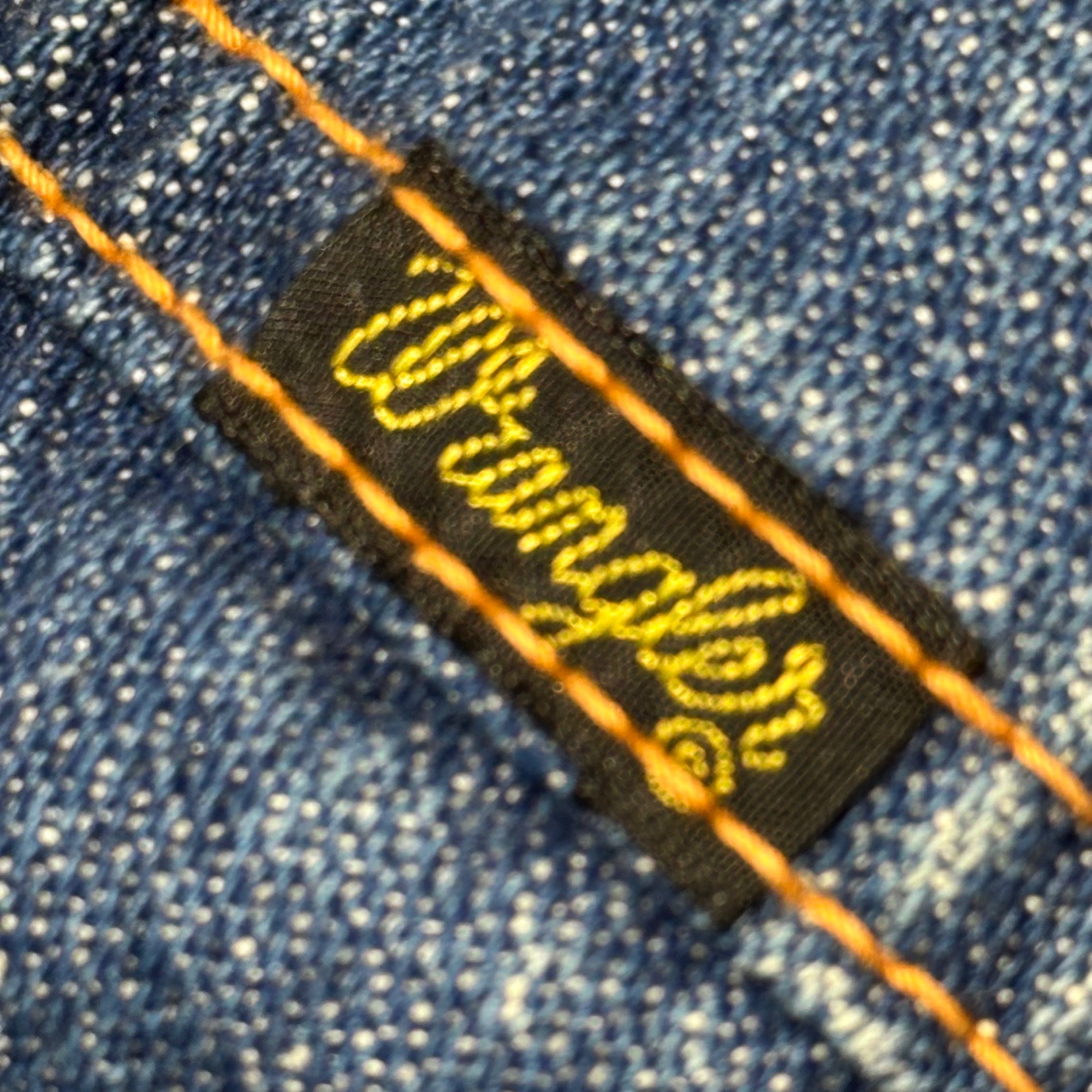 WRANGLER(ラングラー) 70's Vintage Denim Fleece Jacket ヴィンテージ デニム ボア ジャケット 36 インディゴ 70年代 72~76年 太文字黒タグ