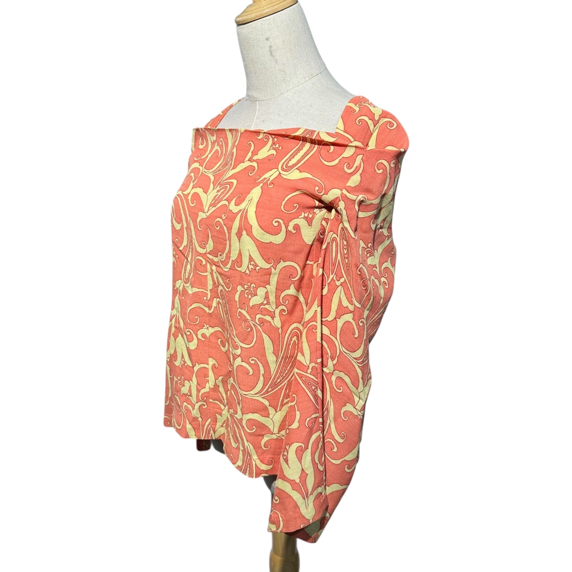 tricot COMME des GARCONS(トリココムデギャルソン) 97SS Vintage Botanical Print Blouse ヴィンテージ ボタニカル 総柄 ブラウス TB-100200 FREE ピンク×イエロー AD1996