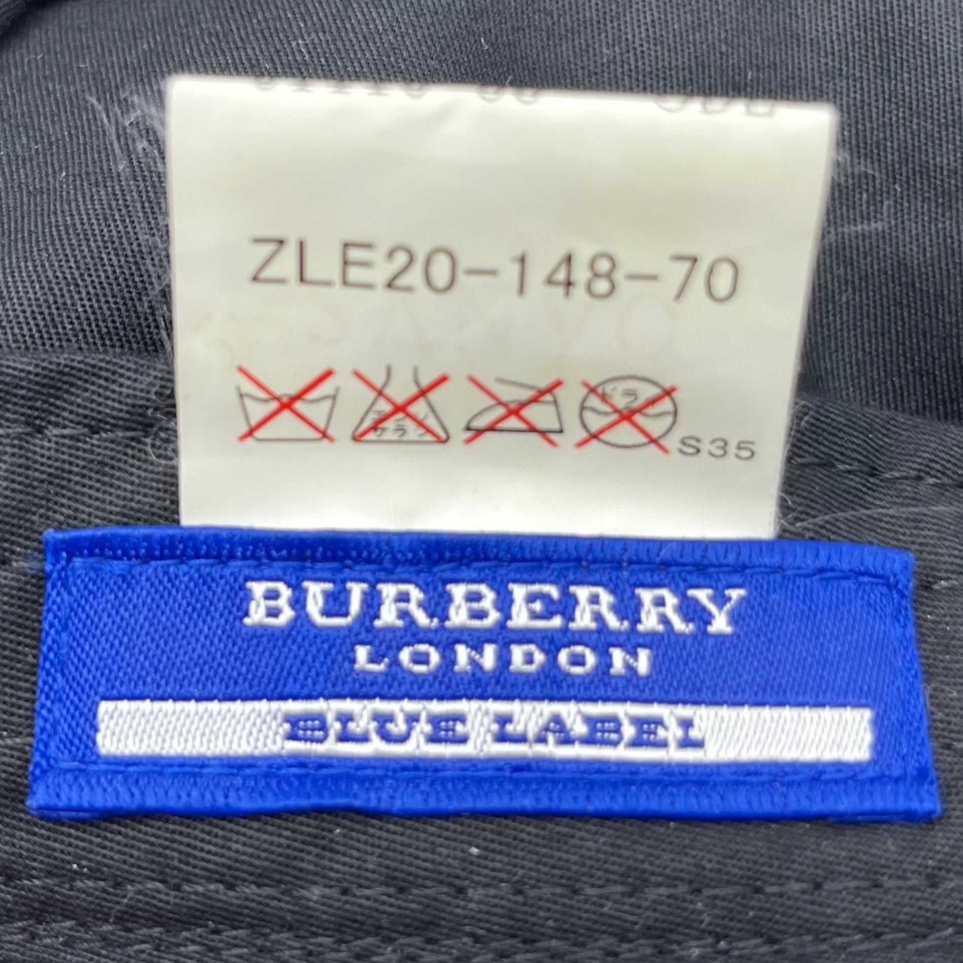 BURBERRY BLUE LABEL(バーバリーブルーレーベル) エンブレム ロゴ バーバリー チェック キャスケット 帽子 ZLE20-148-70 グレー×ピンク