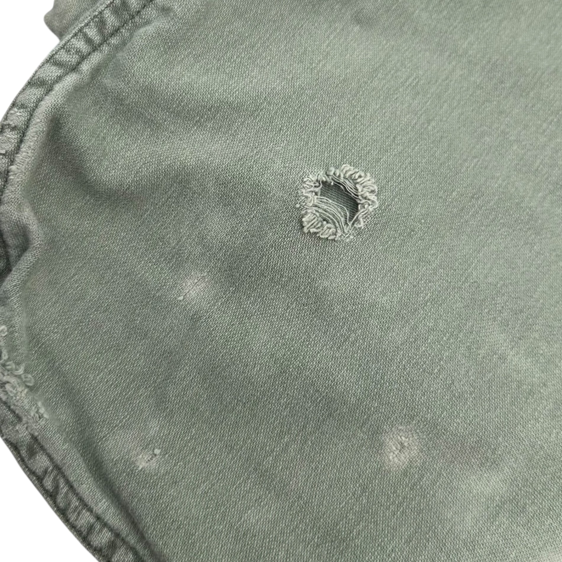 US ARMY(アメリカ軍) 1970'S BAG, BARRACK - WADE,V 1769 A/27 ランドリー バッグ オリーブ 推定70年代 バラック ステンシル DRMO W36B5B