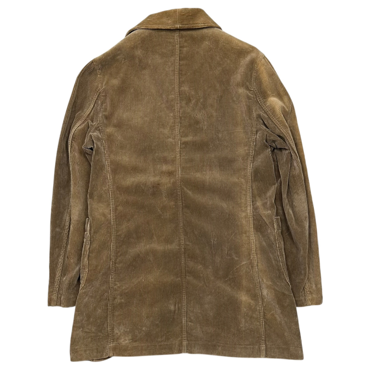 COMME des GARCONS HOMME PLUS(コムデギャルソンオムプリュス) 2004AW Walnut-Button Corduroy Long Jacket 胡桃ボタン コーデュロイ ロング ジャケット PN-J020 M ブラウン AD2004 00s アーカイブ