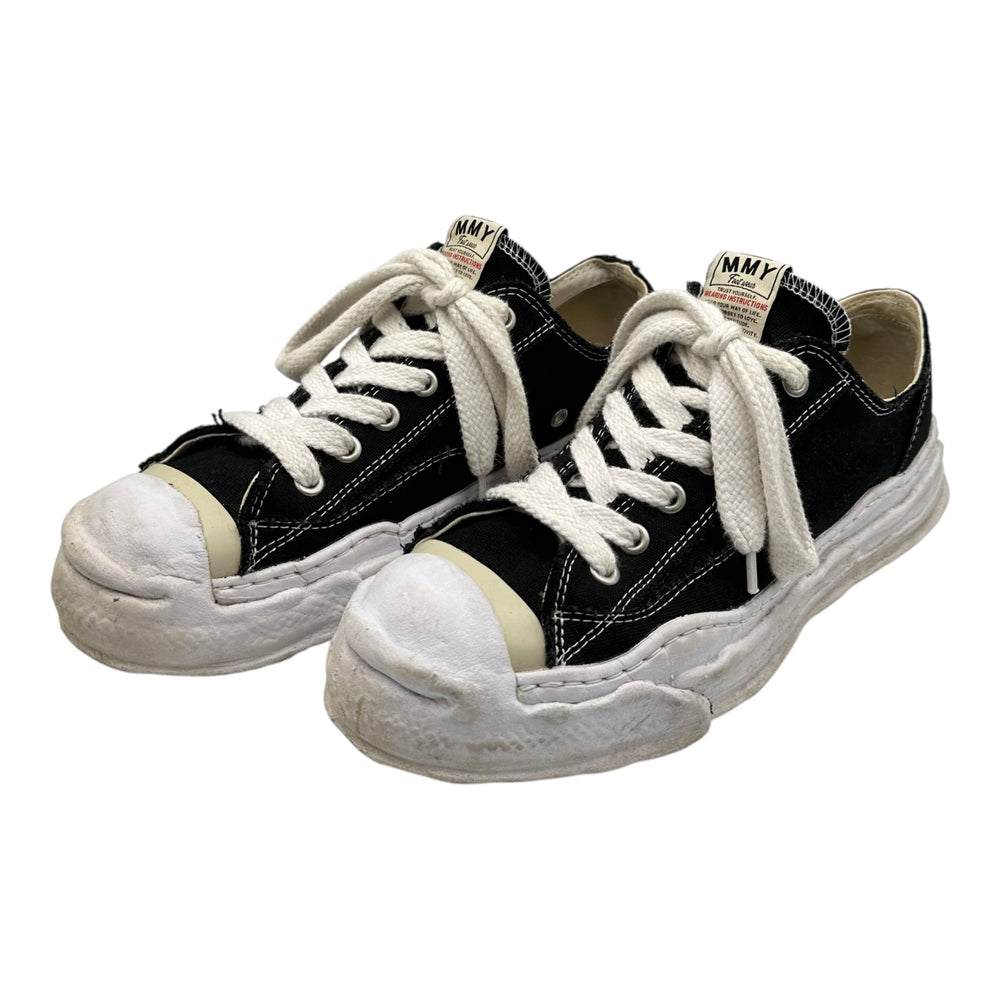 Maison MIHARA YASUHIRO(メゾンミハラヤスヒロ) HANK CANVAS LOW Top Sneakers ハンク キャンバス ローカット スニーカー A05FW702 44 ブラック×ホワイト