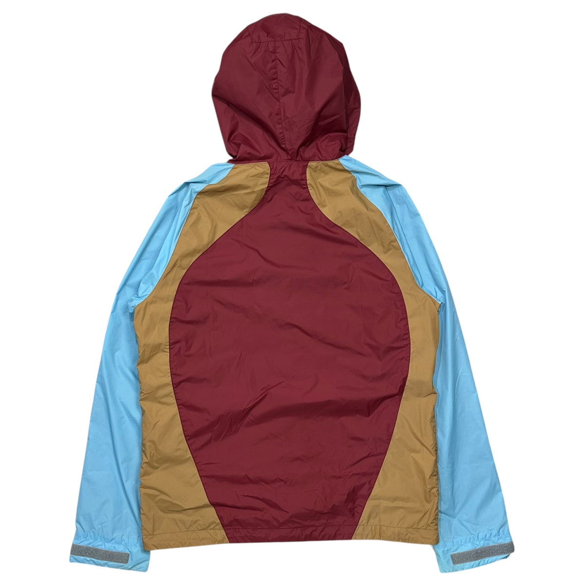 COMME des GARCONS SHIRT(コムデギャルソンシャツ) 2011SS Triple-Color Nylon Zip-Up Hoodie トリプル カラー ナイロン ジップ アップ フーディー S17901 L ワインレッド×ベージュ×ライトブルー