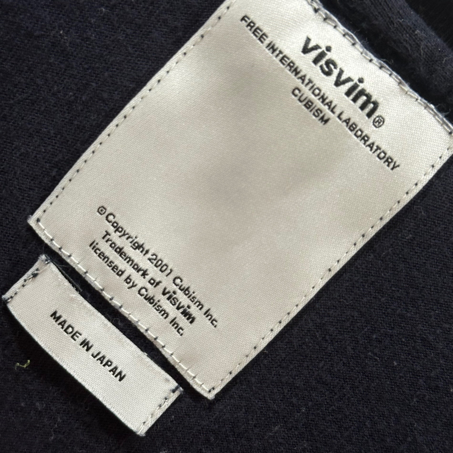 VISVIM(ビズビム/ヴィズヴィム) 2012SS CURTA TEE S/S 裾 刺繍 半袖 Tシャツ 0112105010065 3 ネイビー