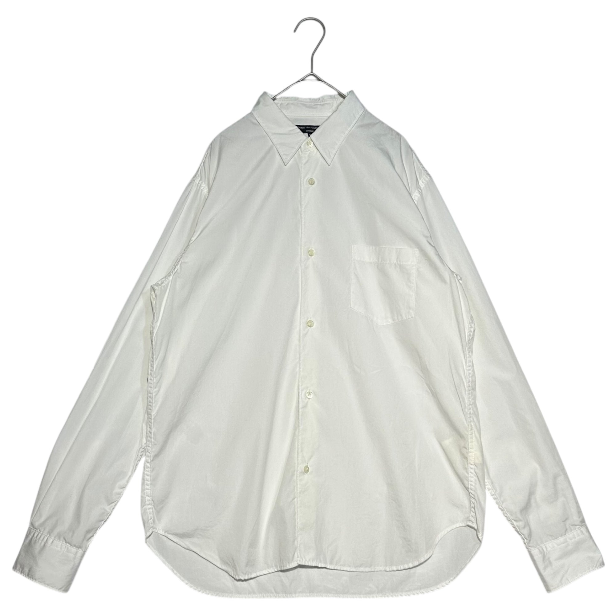 COMME des GARCONS HOMME(コムデギャルソンオム) 21AW Cotton broadcloth regular collar L/S shirt 21AW コットン ブロード レギュラーカラー 長袖 シャツ HH-B101 M ホワイト AD2021