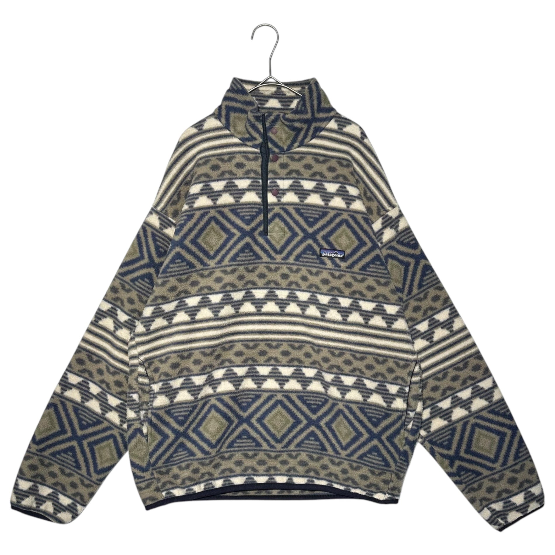 Patagonia(パタゴニア) 90's USA made Synchilla Snap-T Pullover シンチラ Tスナップ プルオーバー 25462 M ベージュ 96年製 90年代 ヴィンテージ フリース ジャケット