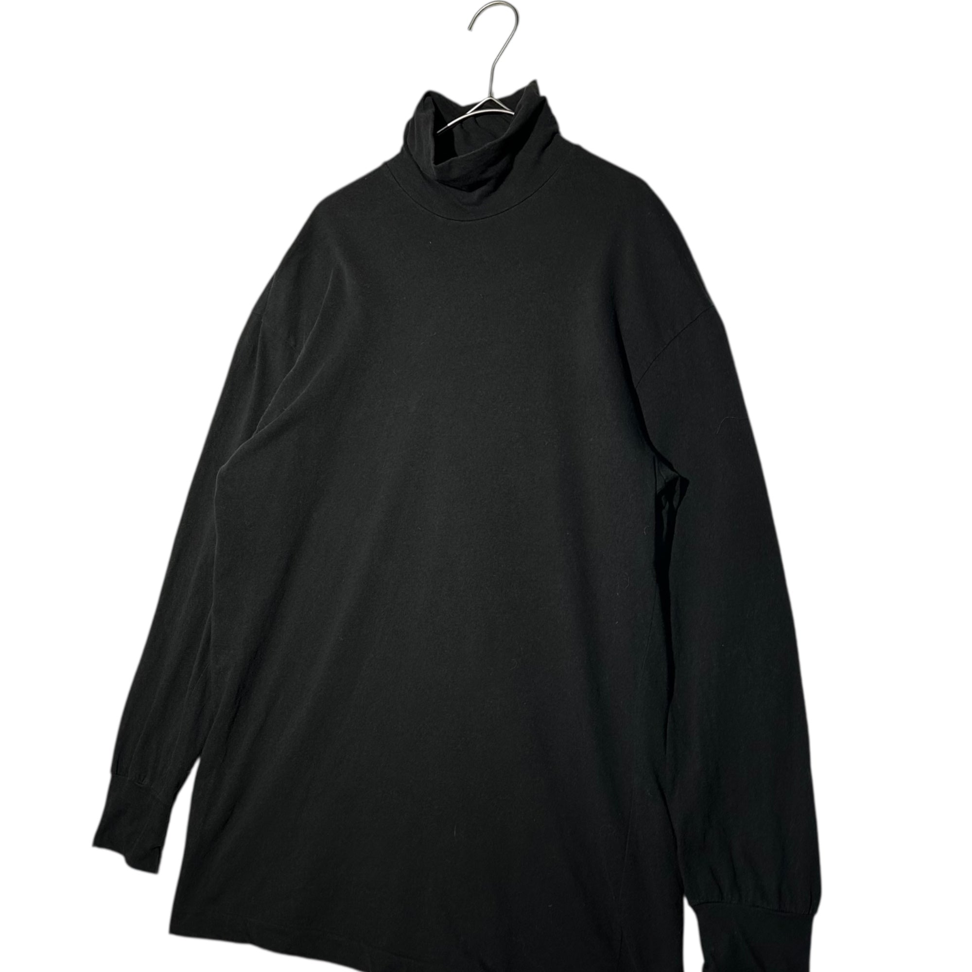 COMME des GARCONS HOMME PLUS(コムデギャルソンオムプリュス) 90's High-Neck L/S T-Shirt ハイネック 長袖 Tシャツ 表記消(M程度) ブラック 90年代 ヴィンテージ