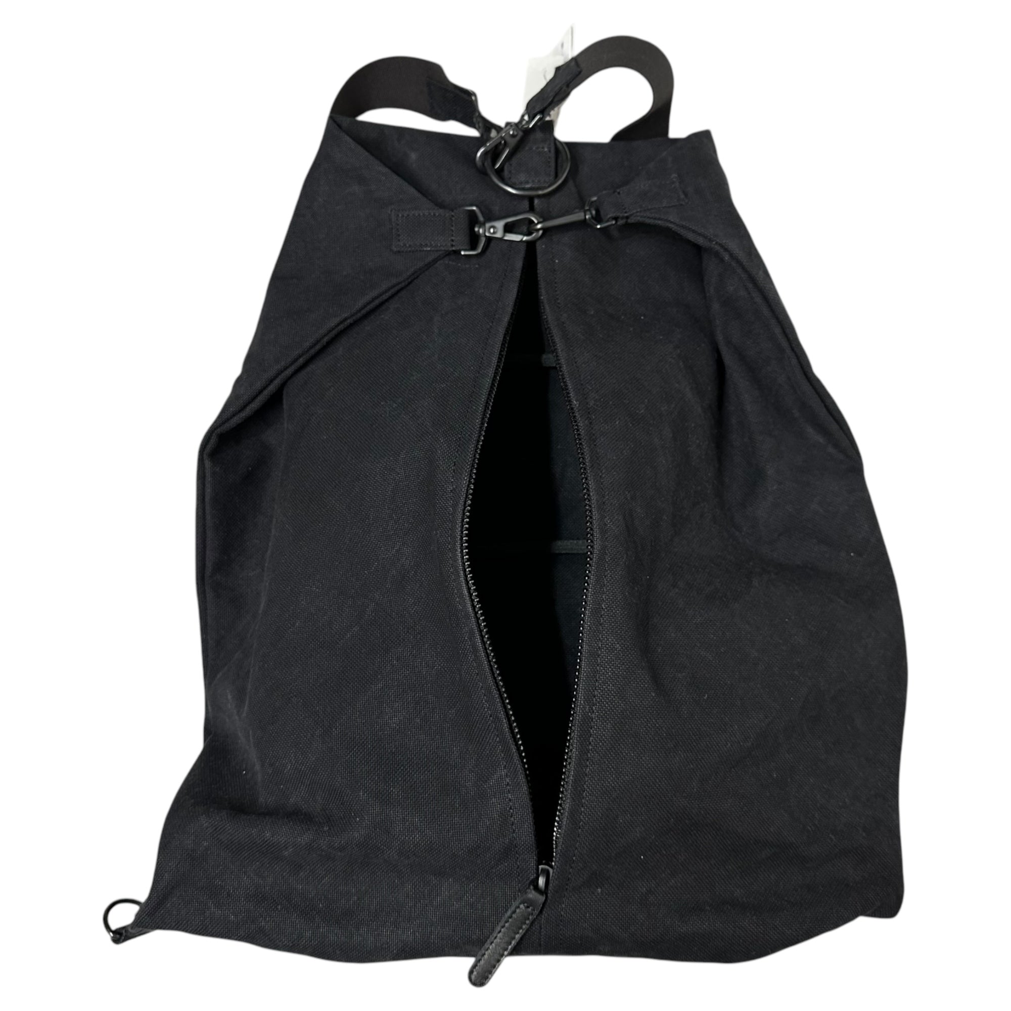 Y's for men(ワイズフォーメン) 25SS C6 CANVAS BIO MILITARY RUCKSACK キャンバス バイオ ミリタリー リュック サック バックパック MP-I01-061-1-03 FREE ブラック タグ付属 国内参考定価72,600円(税込)