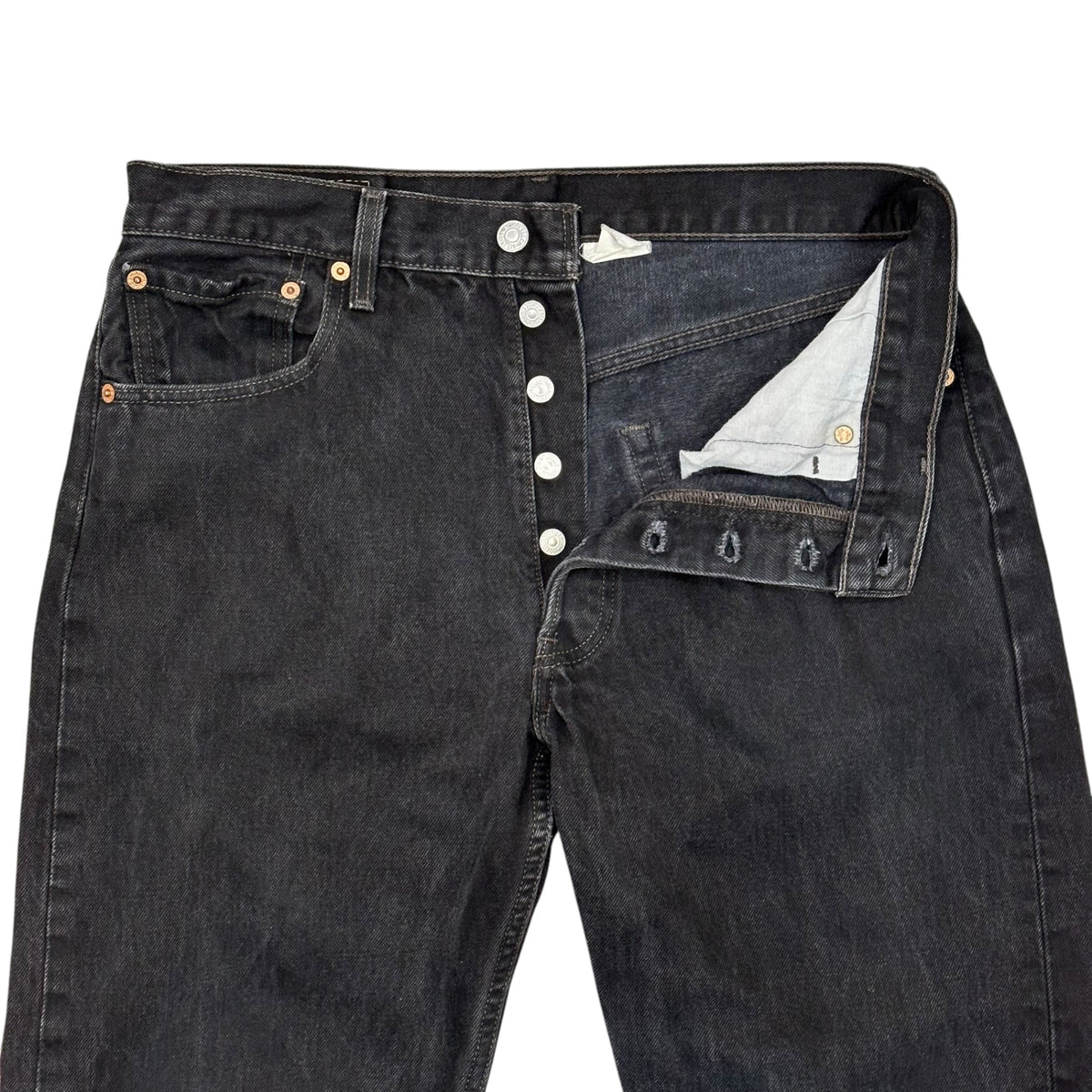 Levi's(リーバイス) 1990's~2000's 501 Overdyed Black Denim Pants 後染め ブラック デニム パンツ W33 L34 ブラック 90年代後半～ ボタン裏647 メキシコ製