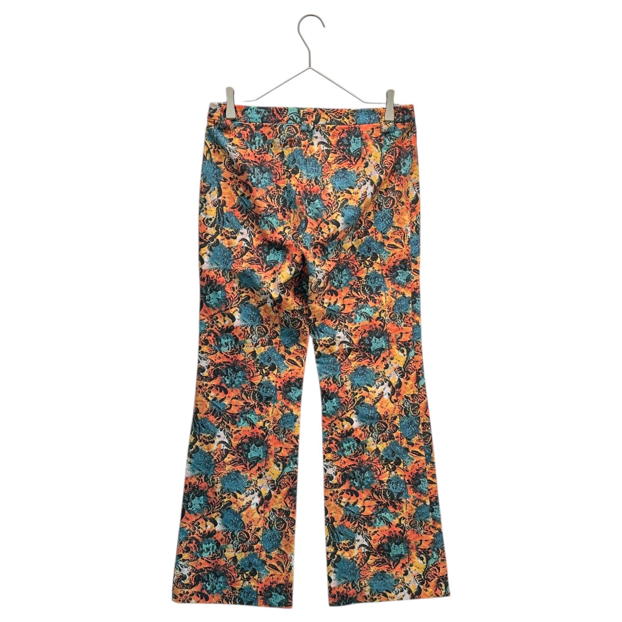 ISSEY MIYAKE(イッセイミヤケ) All-over print stretch pants オレンジ×ブルー