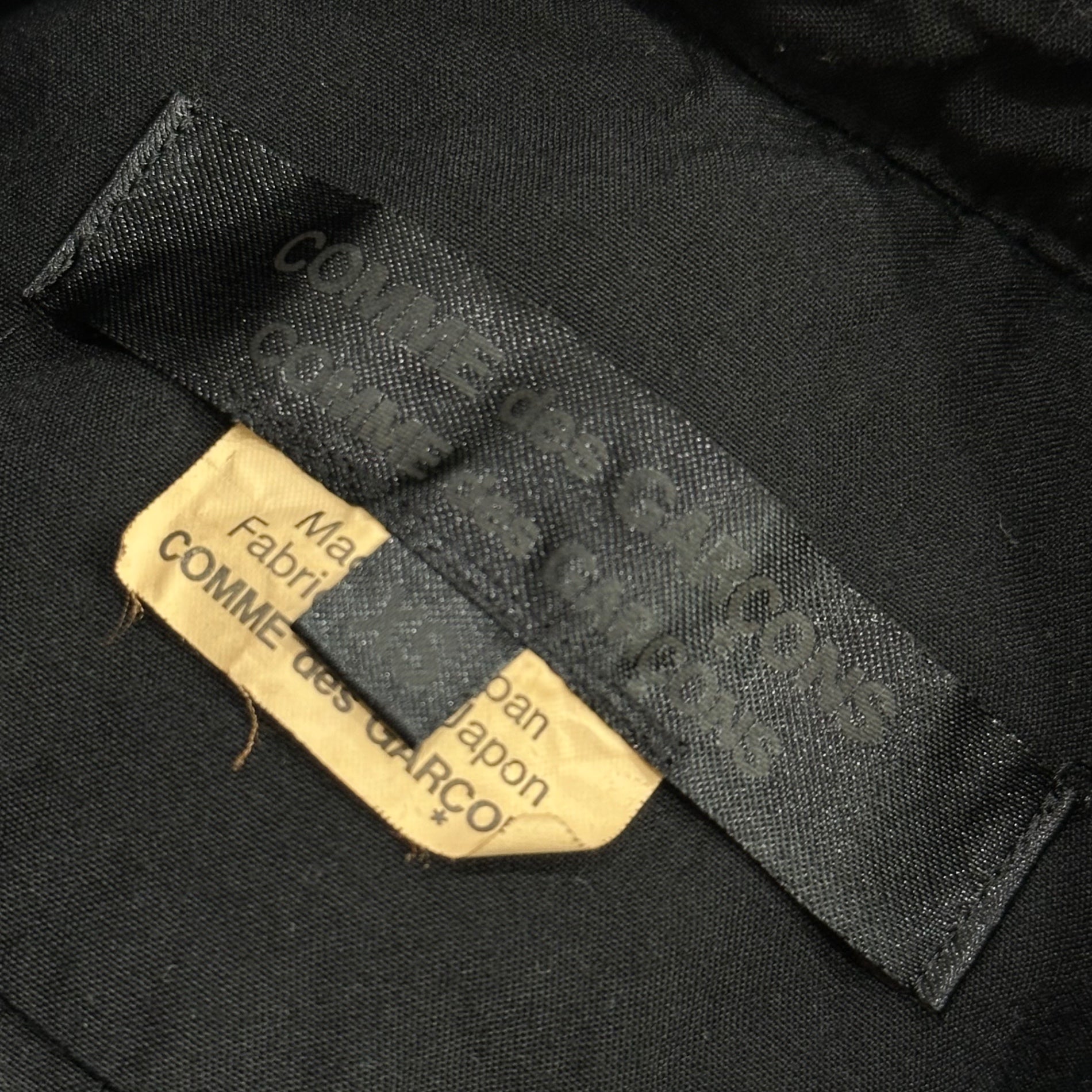 COMME des GARCONS COMME des GARCONS(コムデギャルソンコムデギャルソン) 2023AW Hem Design: Cut-Off L/S Blouse Shirt 裾デザイン カットオフ 長袖 ブラウス シャツ RL-B009 XS ブラック AD2023