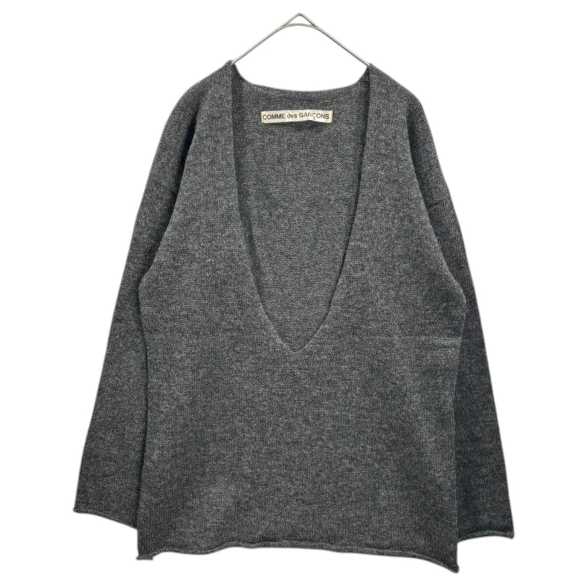 COMME des GARCONS(コムデギャルソン) 1980's Valuese-Type Wool Knit Pullover ヴァルーズ タイプ ウール ニット プルオーバー GN-080020 FREE グレー AD表記無 80s アーカイブ スキッパー