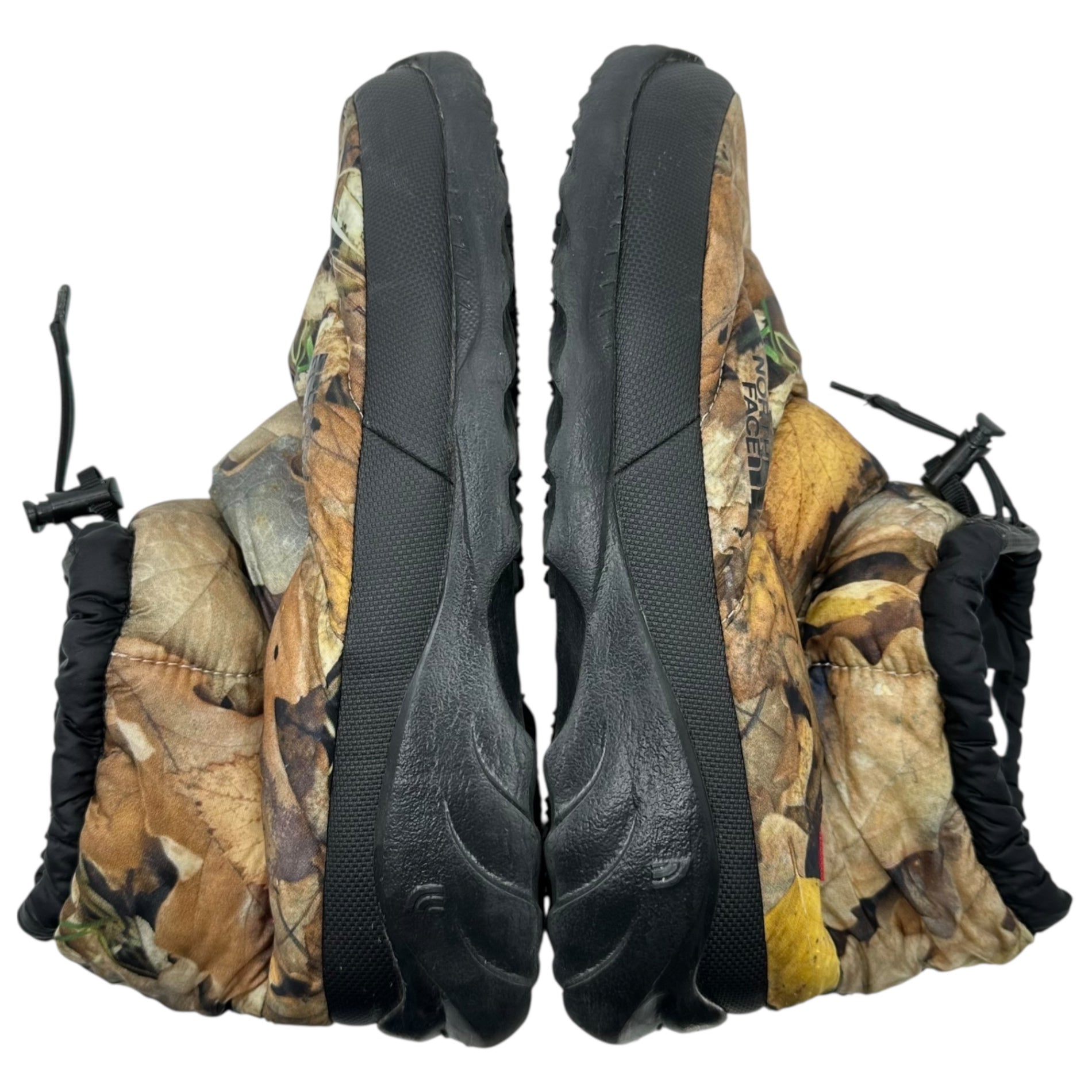 THE NORTH FACE×SUPREME(ノースフェイス×シュプリーム) 16AW Nuptse Bootie 'Leaves Print' ヌプシ ブーティ NF0A32Y1 26cm ブラウン ブーツ コラボ