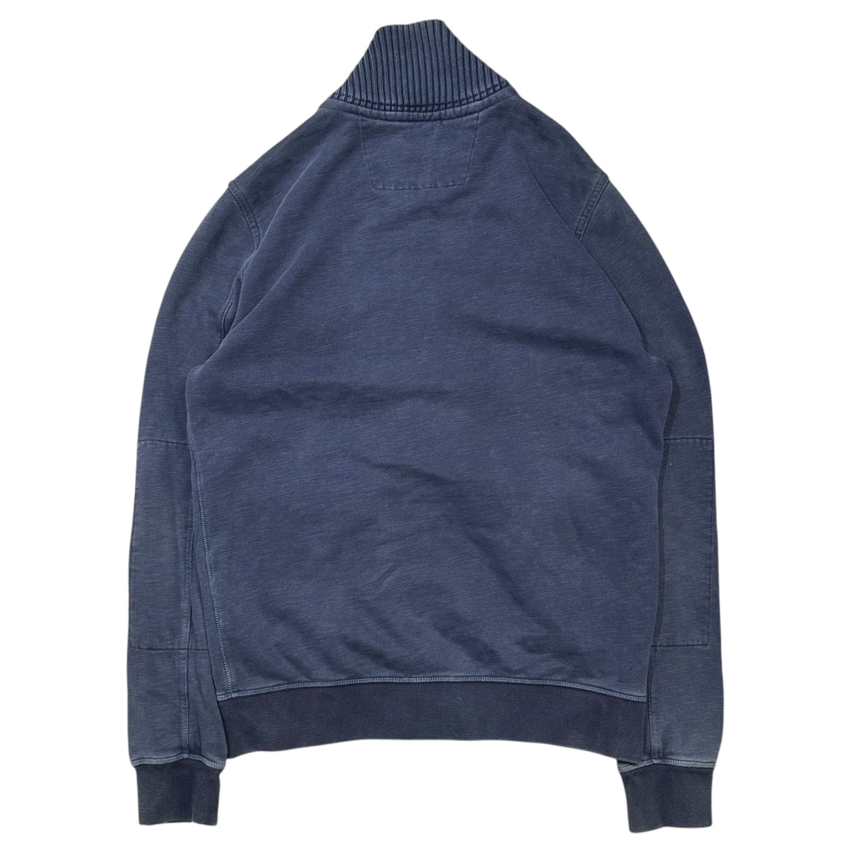 C.P.COMPANY(シーピーカンパニー) 2010～2015's Wide-Ribbed-Collar Sweat Zip-Up Blouson ワイド リブ カラー スウェット ジップ アップ ブルゾン CPU0290 1027 M ネイビー FGFタグ 05750737 ヴィンテージ加工