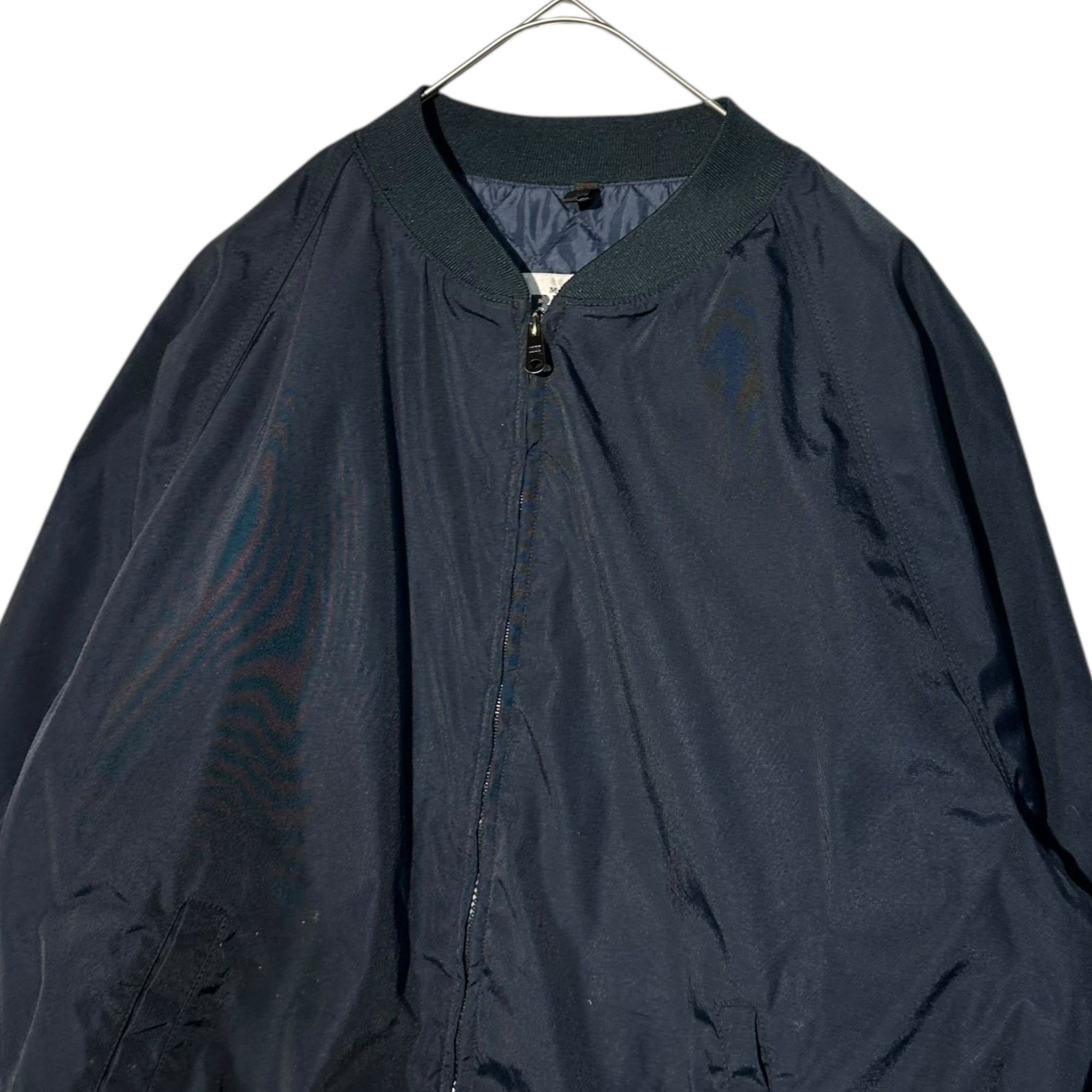 Blauer(ブラウアー) 90’s USA made Quilted Liner Nylon Bomber Jacket キルティング ライナー ナイロン ボンバー ジャケット XL ブラック 90年代 古着 ヴィンテージ MA-1