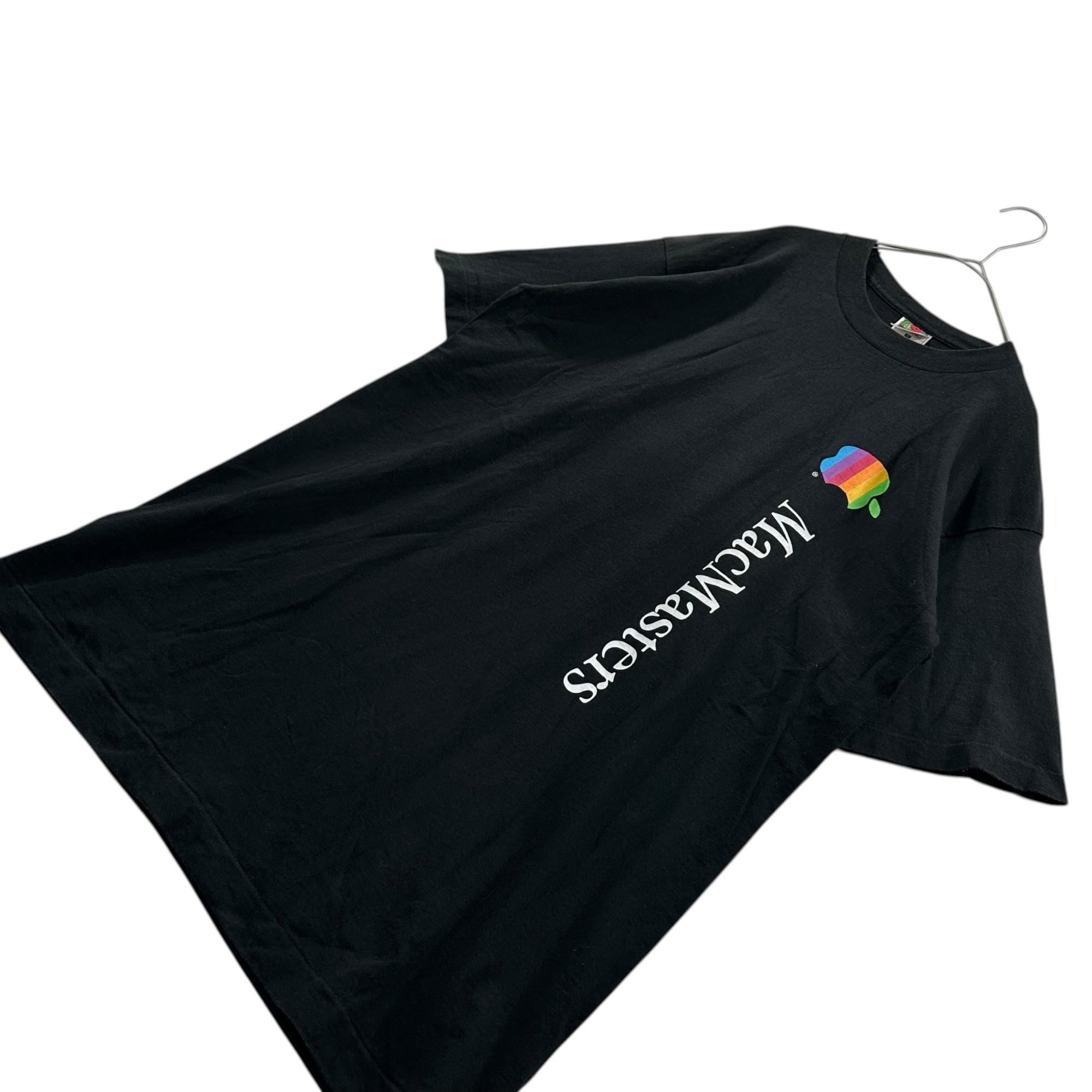 Apple(アップル) 1997's "Mac Masters" Tee 公式 マック マスター Tシャツ L ブラック 90年代 USA製 ヴィンテージ  FRUIT OF THE LOOM