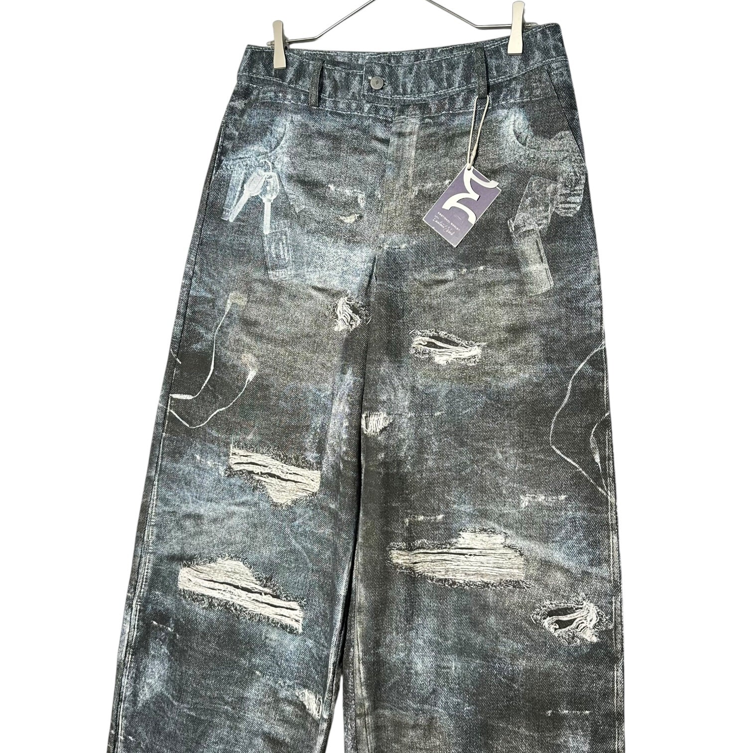 EMOTIONAL WORLD(エモーショナル ワールド) X-Ray Scanned Printed Jeans エックスレイ スキャン プリント ジーンズ 4(XL程度) ダークインディゴ
