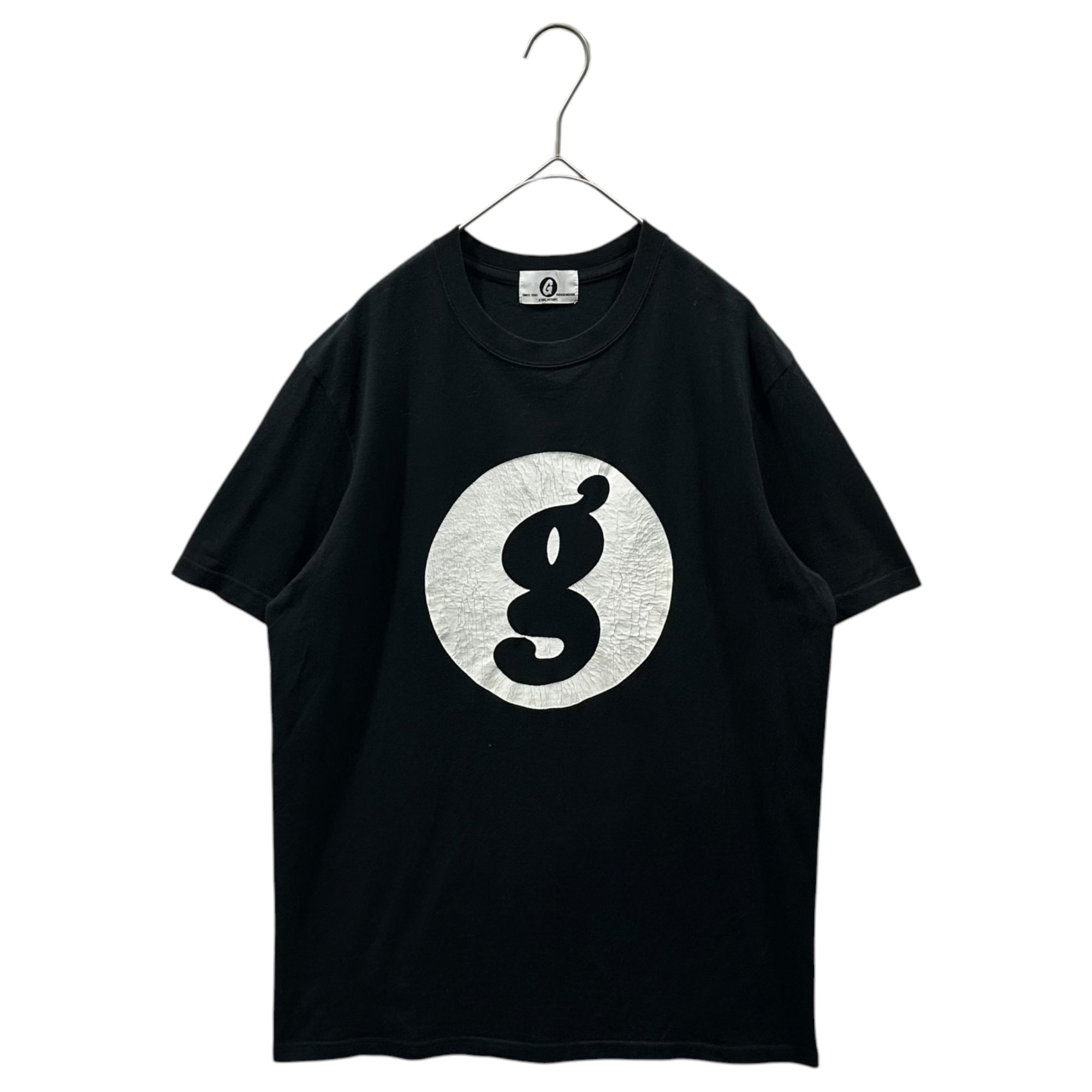 GOODENOUGH(グッドイナフ) 2013’s END RACISM  Vintage-style s/s T-shirt ヴィンテージ加工 半袖 Tシャツ L ブラック×ホワイト