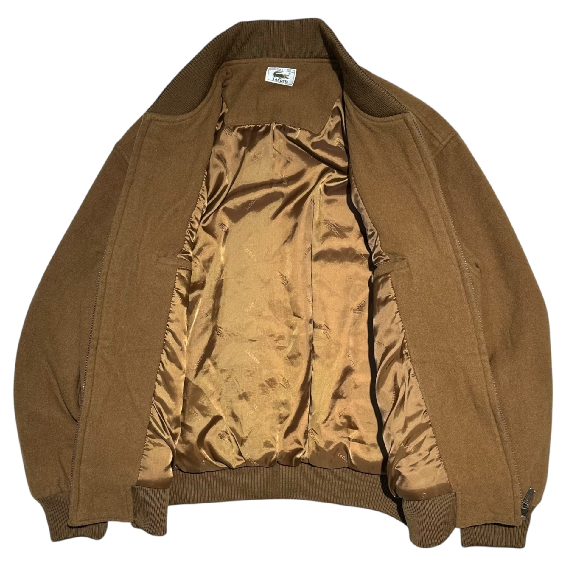 LACOSTE(ラコステ) Melton Award Jacket Blouson メルトン アワード ジャケット ブルゾン 100(L程度) ブラウン