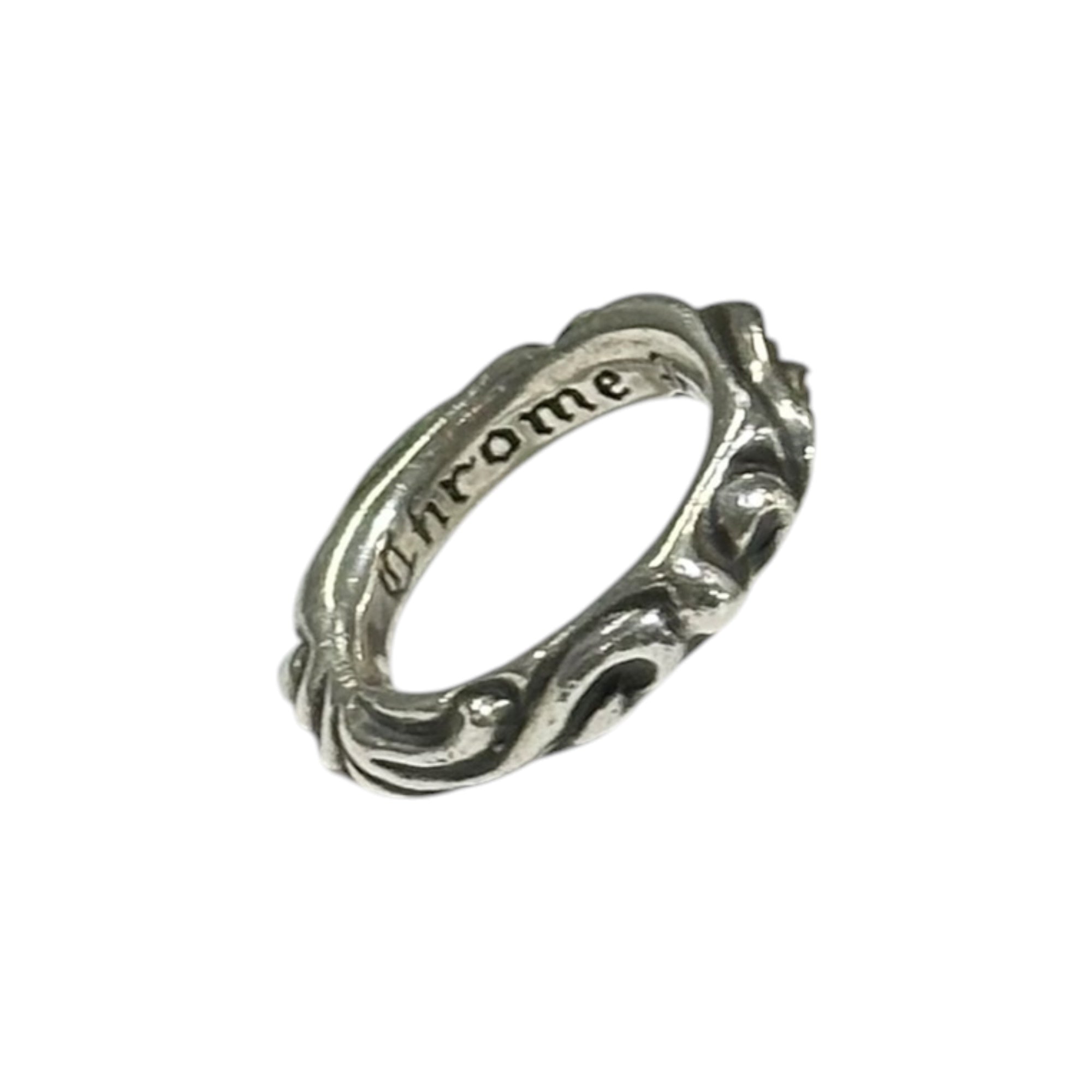 CHROME HEARTS(クロムハーツ) SCRL BAND RING スクロール バンド リング 11.5号 シルバー 重さ：約8.5g