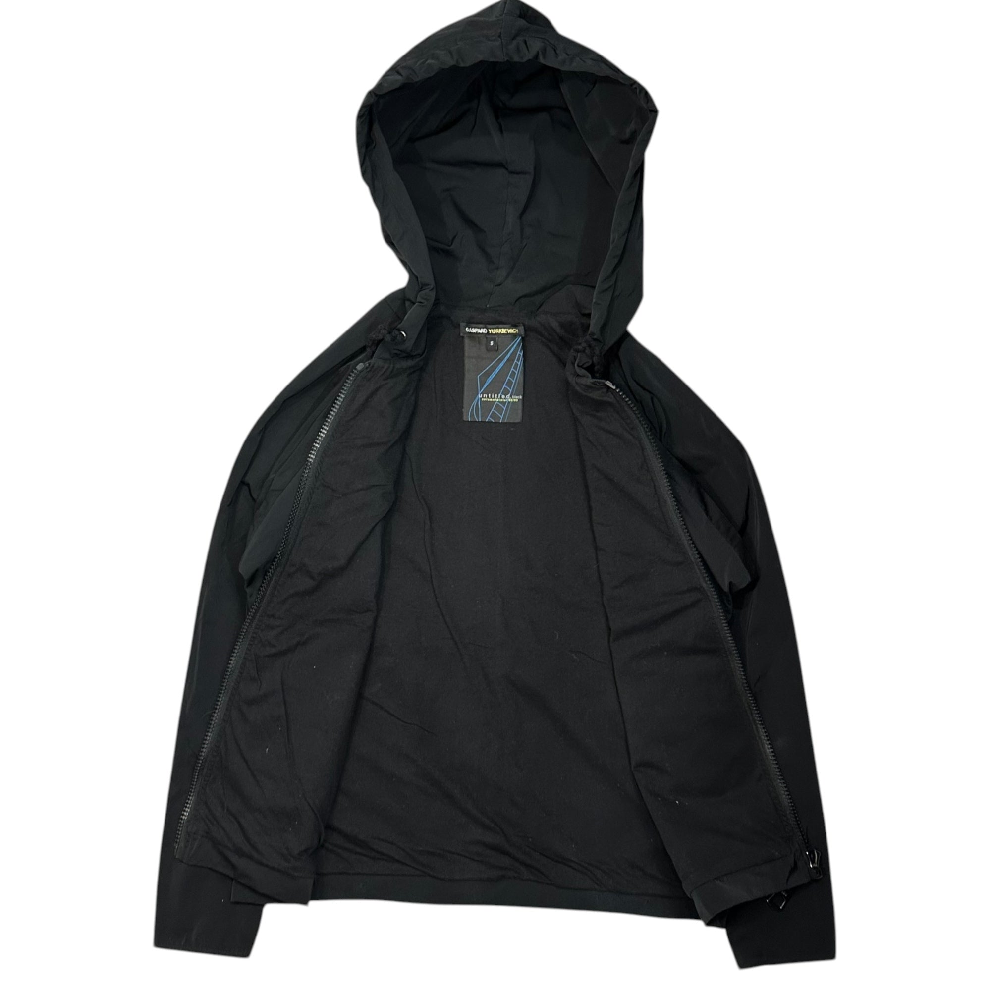 GASPARD YURKIEVICH(ガスパールユルケヴィッチ) 08AW Big Zip Mountain Parka ビッグ ジップ マウンテンパーカー S ブラック