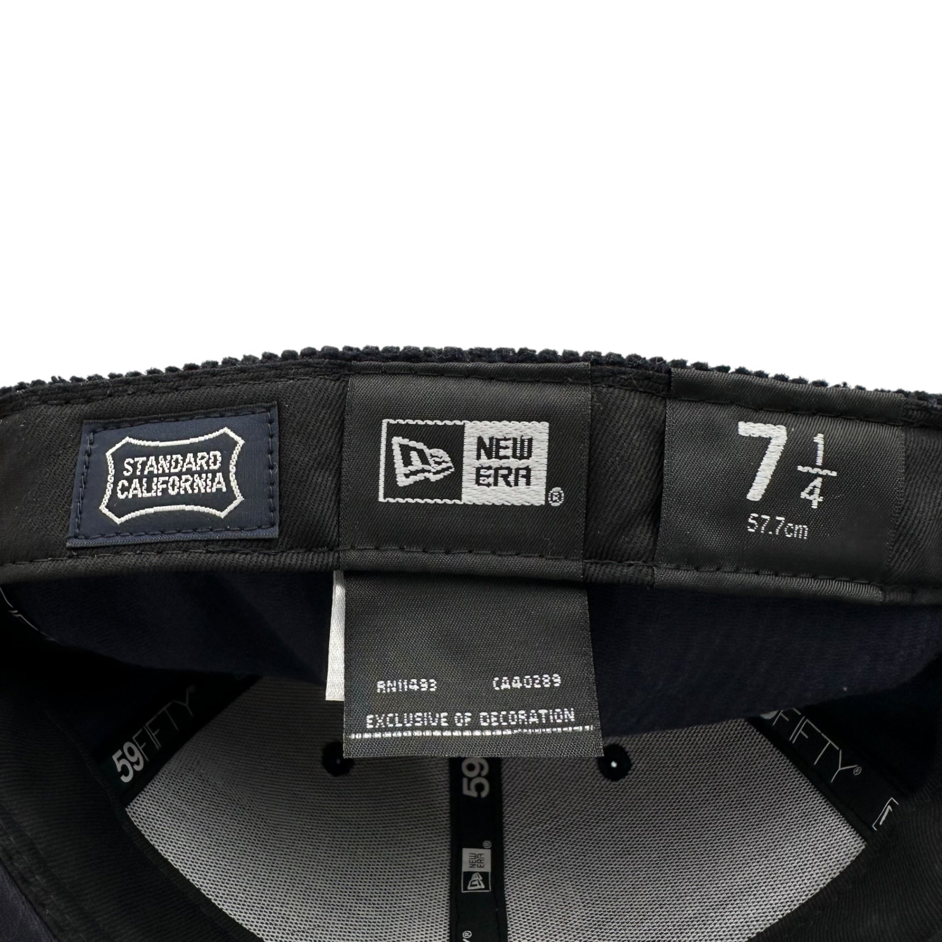 New Era × STANDARD CALIFORNIA(ニューエラ×スタンダードカリフォルニア) 59FIFTY Corduroy Logo Cap コーデュロイ ロゴ キャップ 7 1/4 ネイビー