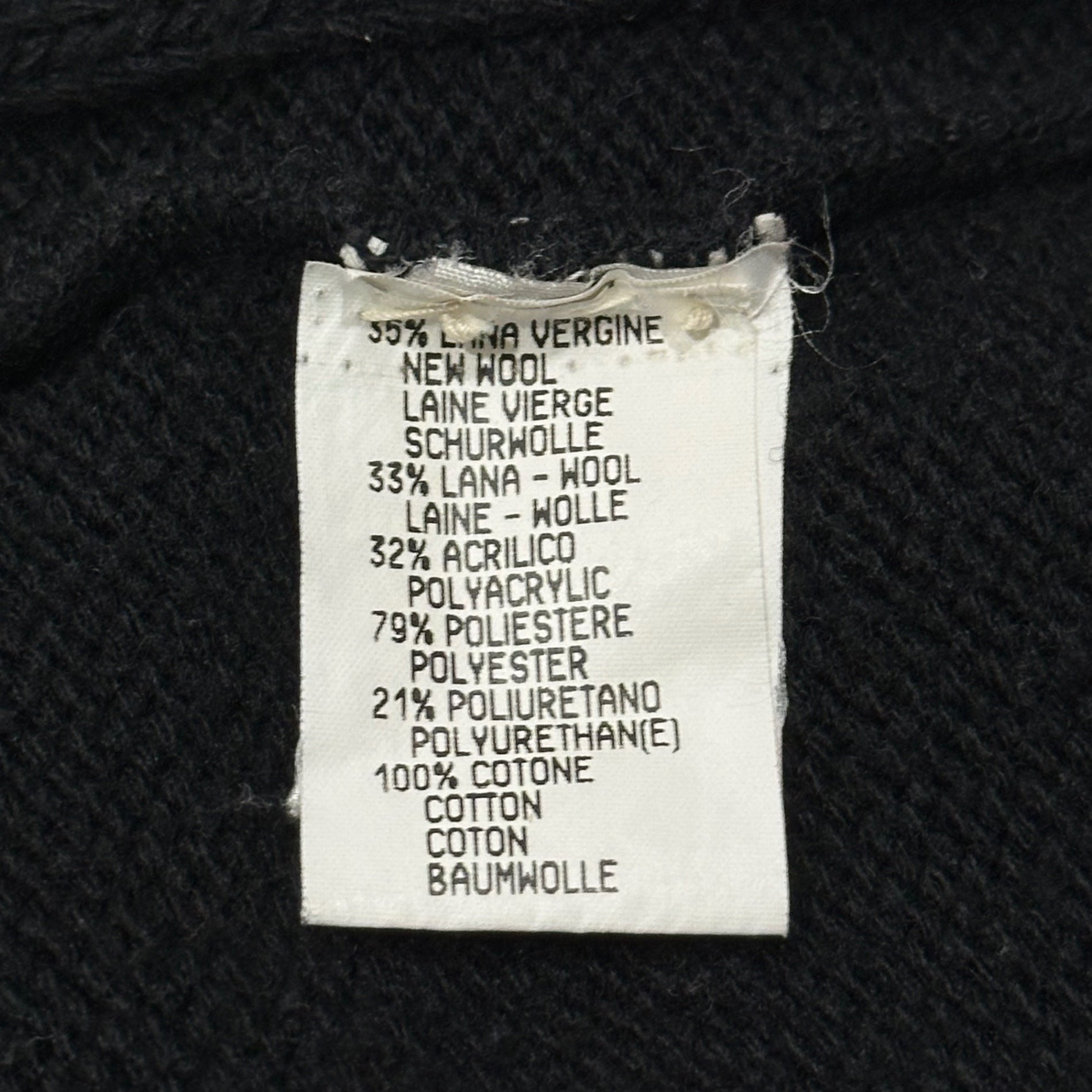 CASTELBAJAC(カステルバジャック) 1980's Diagonal-Zip Shoulder-Line Pullover Knit 80年代 斜め ジップ ショルダーライン プルオーバー ニット ブラック ヴィンテージ