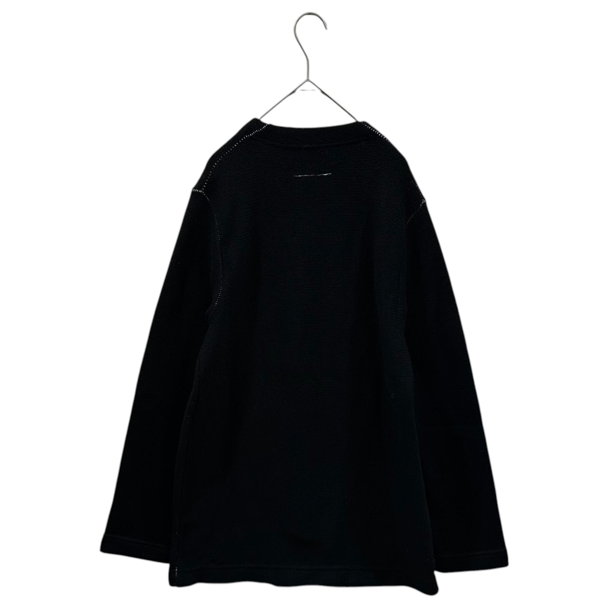 Maison Martin Margiela(メゾン マルタンマルジェラ) 90's ⑥ By Miss Deanna Zip Knit Cardigan ミスディアナ ジップ ニット カーディガン S LONG ブラック 90年代 本人期 アーカイブ 1997~1999年 6