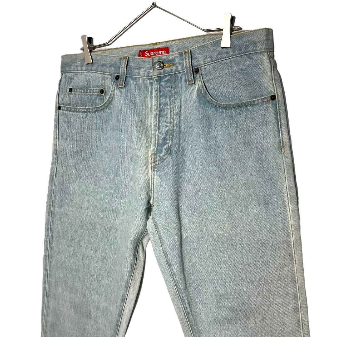 SUPREME(シュプリーム) Stone Washed Slim Jean ストーン ウォッシュ スリム パンツ W32 ライトインディゴ