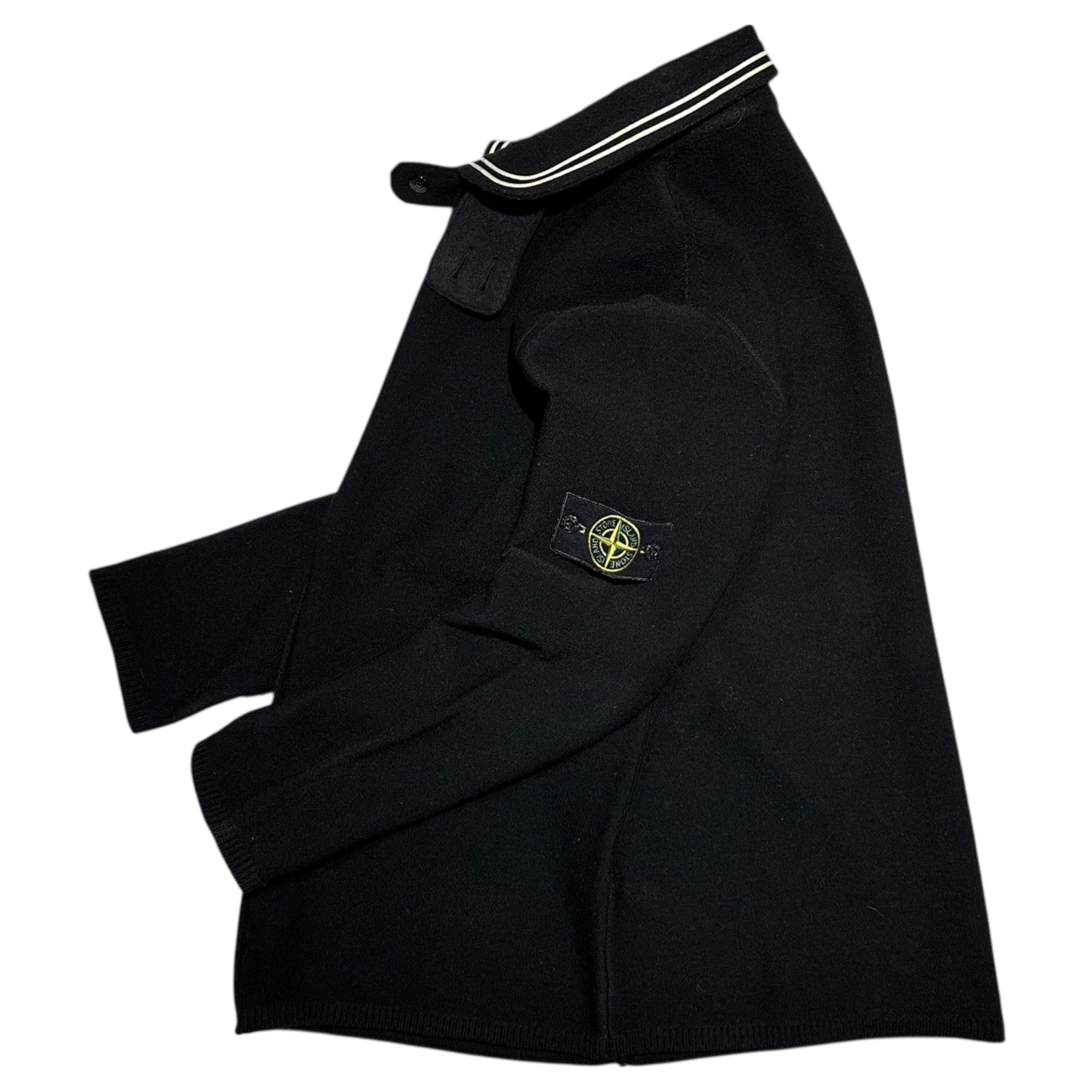 STONE ISLAND(ストーンアイランド) 06AW Archive Zip-Up Knit Jacket アーカイブ ジップアップ ニット ジャケット 451557B1 表記消(L程度) ブラック 00's