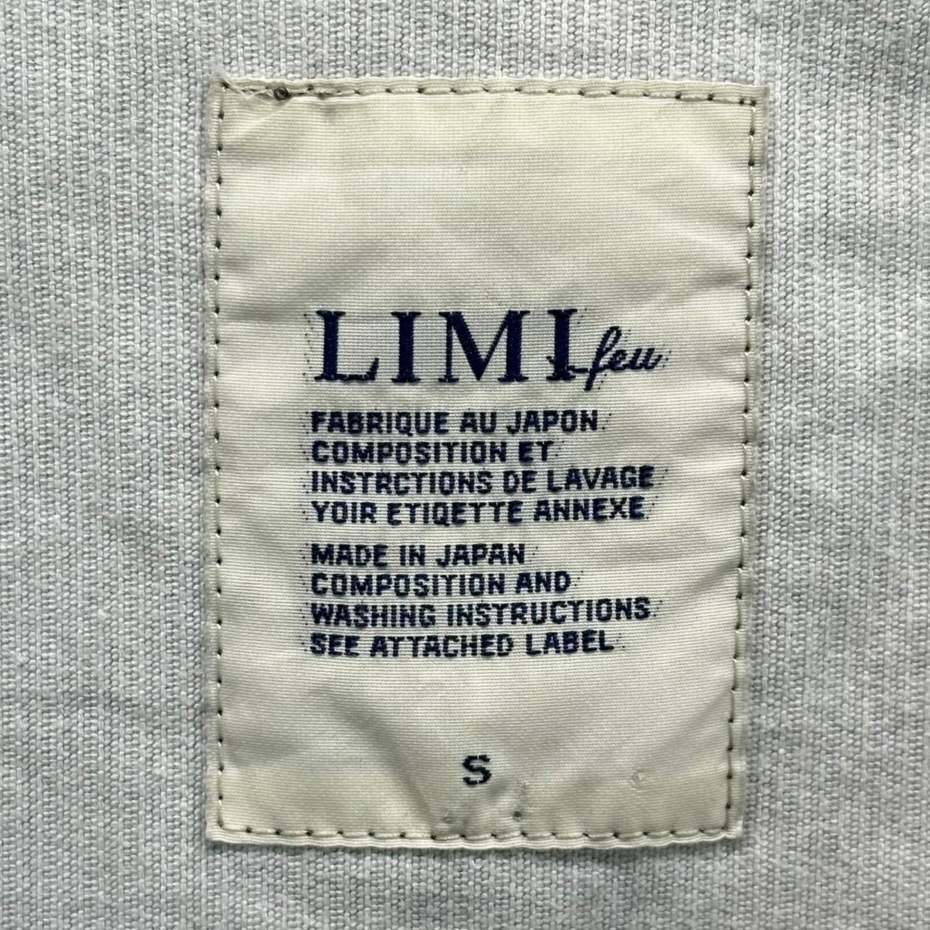 LIMI feu(リミフゥ) Flap Pocket Corduroy Jacket フラップポケット コーデュロイ ジャケット LJ-J23-006 S グレー USED加工