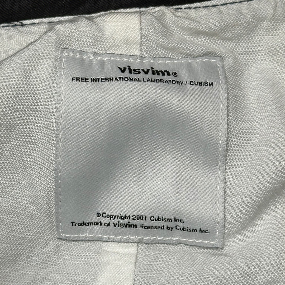 VISVIM(ビズビム/ヴィズヴィム) 2000's Fishtail Striped Coat フィッシュテール ストライプ コート M ネイビー×イエロー 00s アーカイブ