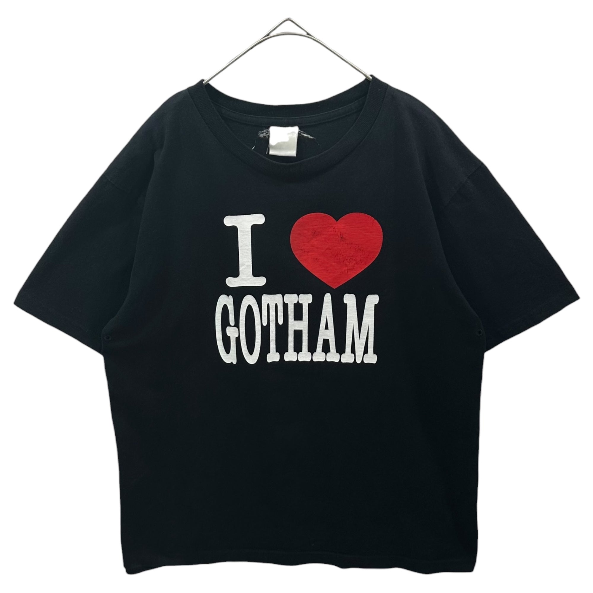 NUMBER (N)INE(ナンバーナイン) 2001AW ”MODERN AGE” I LOVE GOTHAM Tee モダンエイジ期 アイラブ ゴッサム Tシャツ 表記消(S程度) ブラック 00's