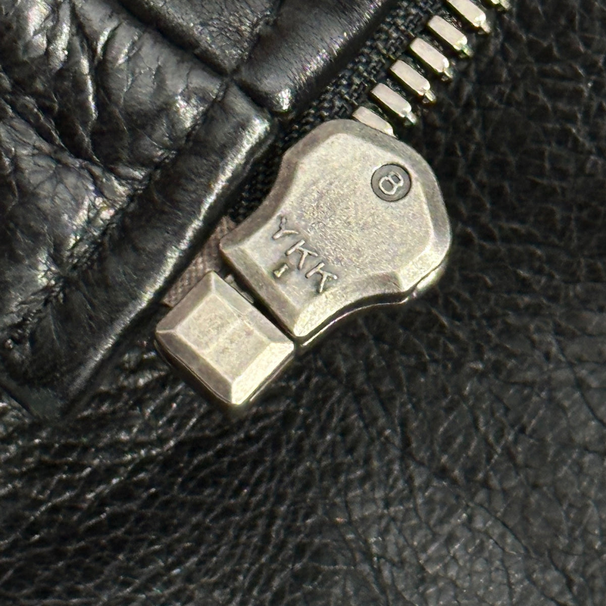 Maison Martin Margiela(メゾン マルタンマルジェラ) 2011AW 5-ZIP LEATHER JACKET - Cowhide 5ジップ ライダース ジャケット 牛革 S30AM0203 44(XS程度) ブラック レザー 八の字