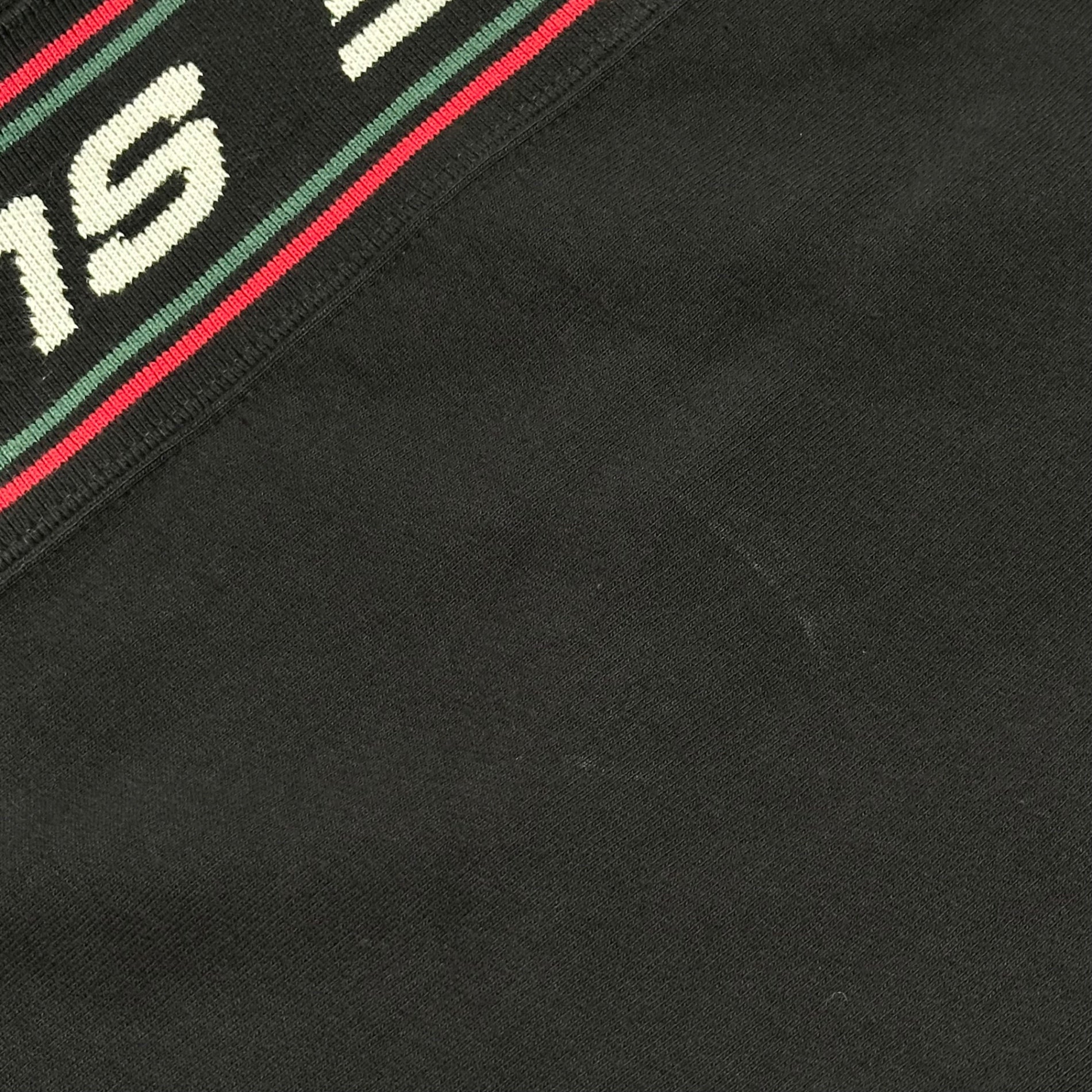 SUPREME(シュプリーム) 2019AW Text Rib Sweat Pants テキスト リブ スウェット パンツ サイド ロゴ M ブラック×グリーン×レッド×ホワイト 19FW