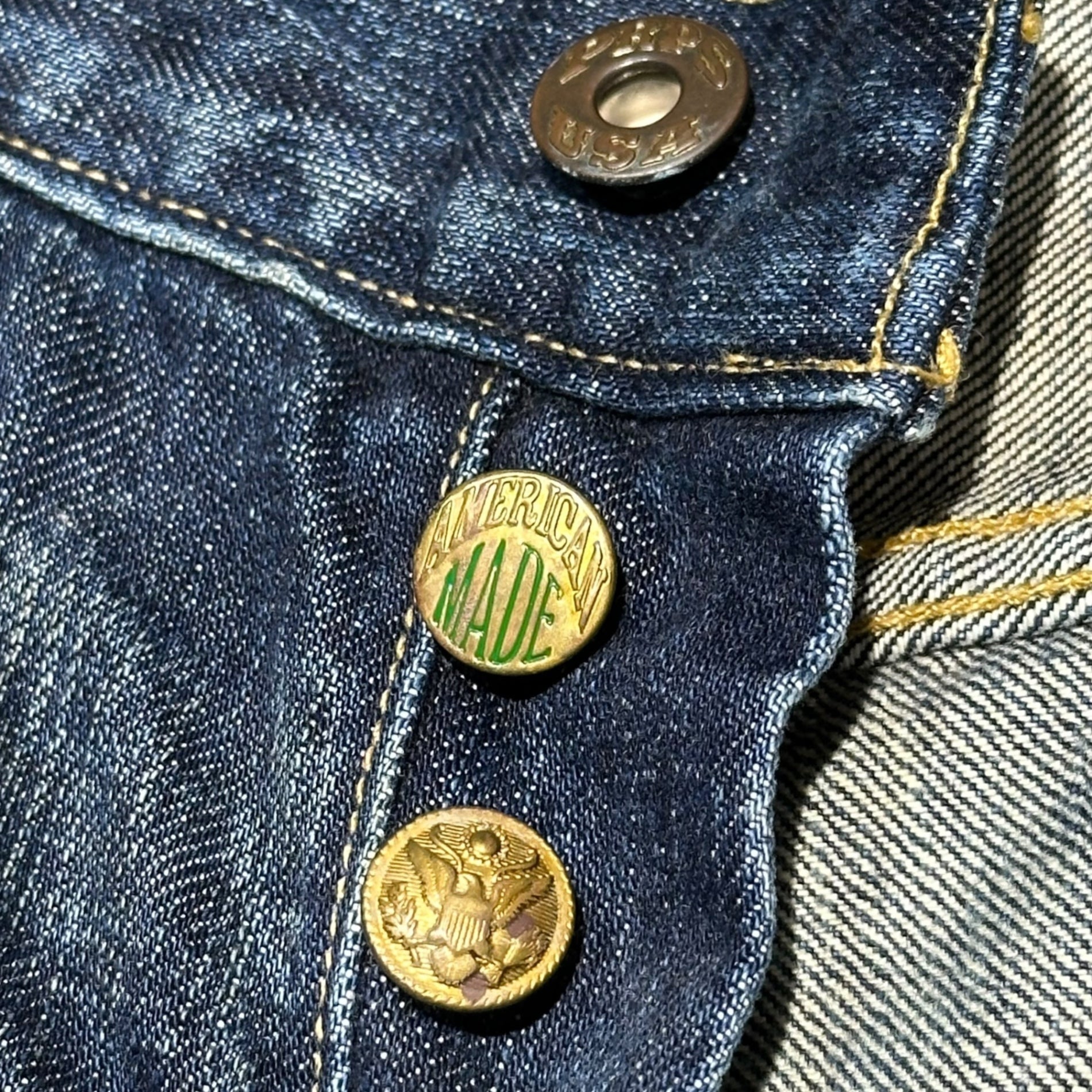 PRPS(ピーアールピーエス) Vintage-Washed Denim Pants ヴィンテージ 加工 デニム パンツ 32 インディゴ