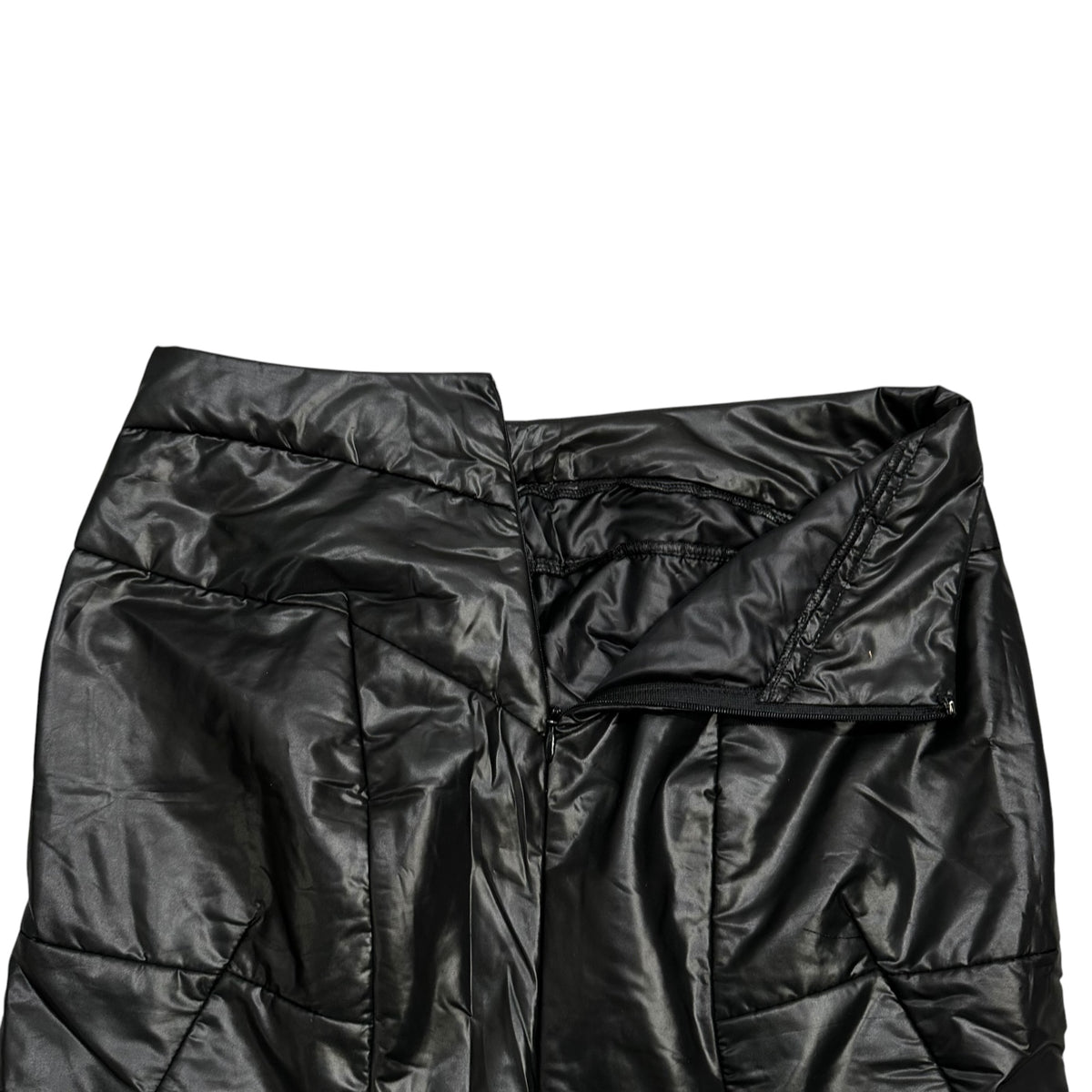 JUNYA WATANABE COMME des GARCONS(ジュンヤワタナベコムデギャルソン) 2004AW Padded Polyester Skirt 中綿 ポリ スカート JN-S080 S ブラック AD2004 00s アーカイブ