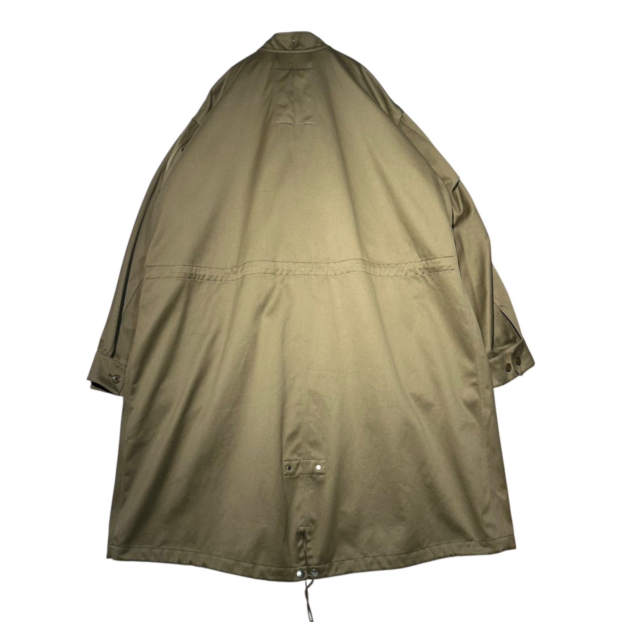 BURBERRY(バーバリー) Faux Fur And Cotton Parka フェイクファー コットン ロング モッズ コート 8079119 L カーキ ミリタリー