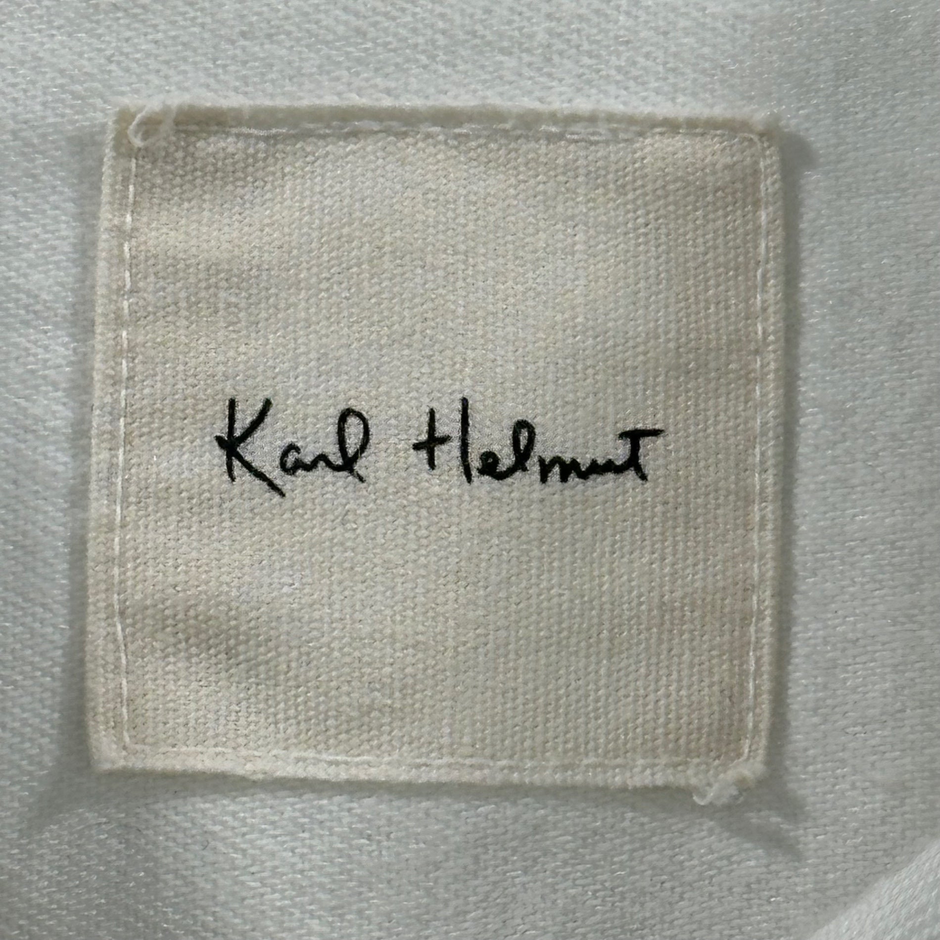 Karl Helmut(カールヘルム) 90's Big Gather Pocket S/S Shirt 90年代 ビッグ ギャザー ポケット 半袖 シャツ PO342FB23 L(実寸XXL程度) ホワイト