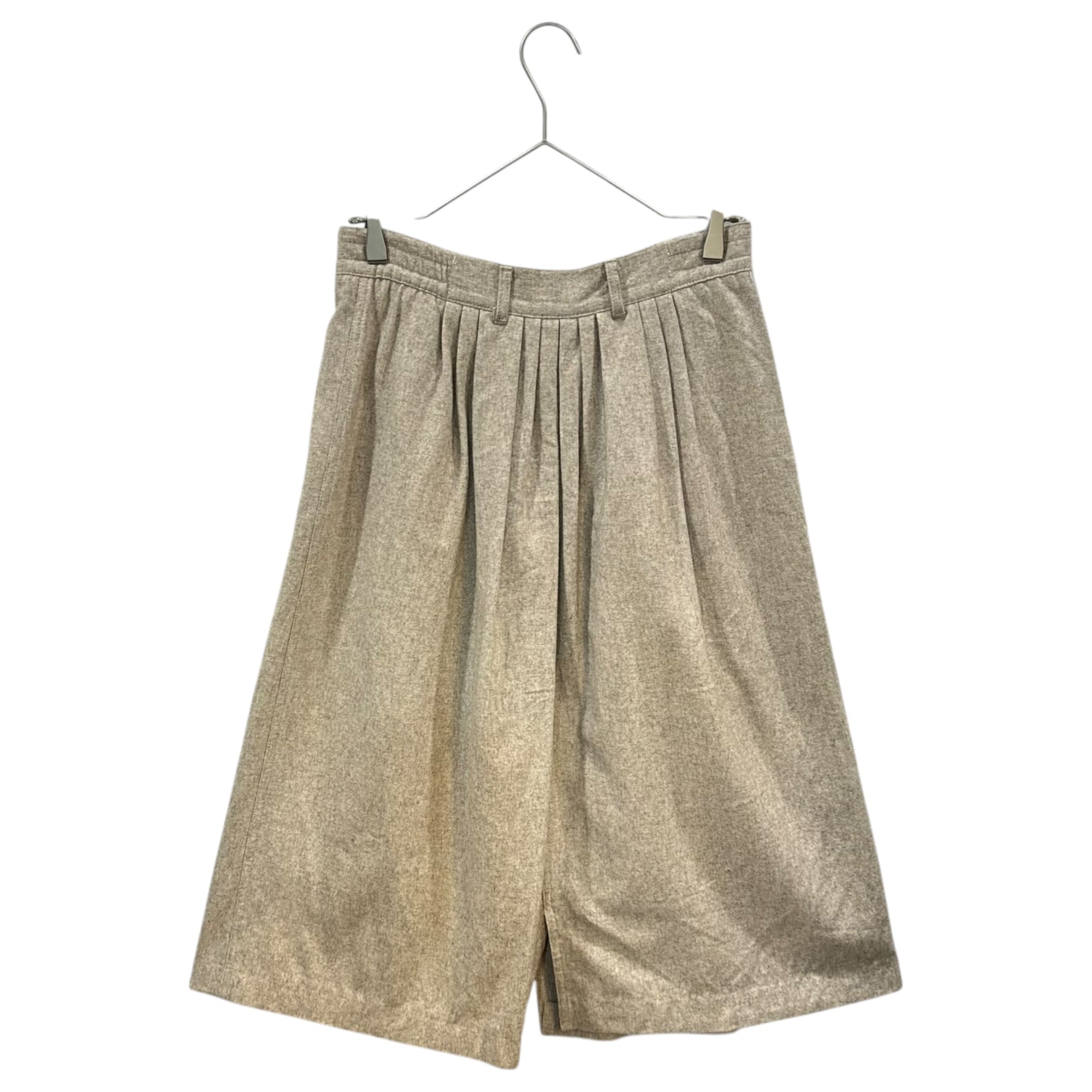 Euro vintage(ヨーロッパヴィンテージ) front button liner graybeige middle skirt フロントボタンデザインのライナー付きミドル丈スカート 表記無し(M程度) グレージュ